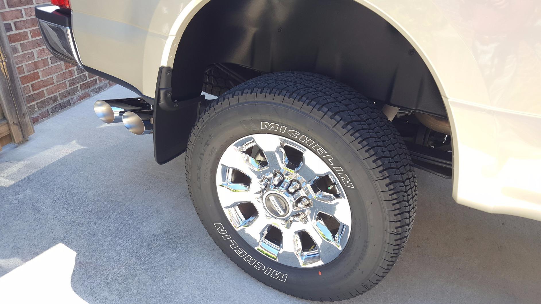 Husky Liners Custom Mud Guards | Fits 2017-2026 Ford F-250 & F-350 w/Single Rear Wheels & w/o OEM Fender Flares | Rear Set, 2-pc Black - 58466 customer photo 1