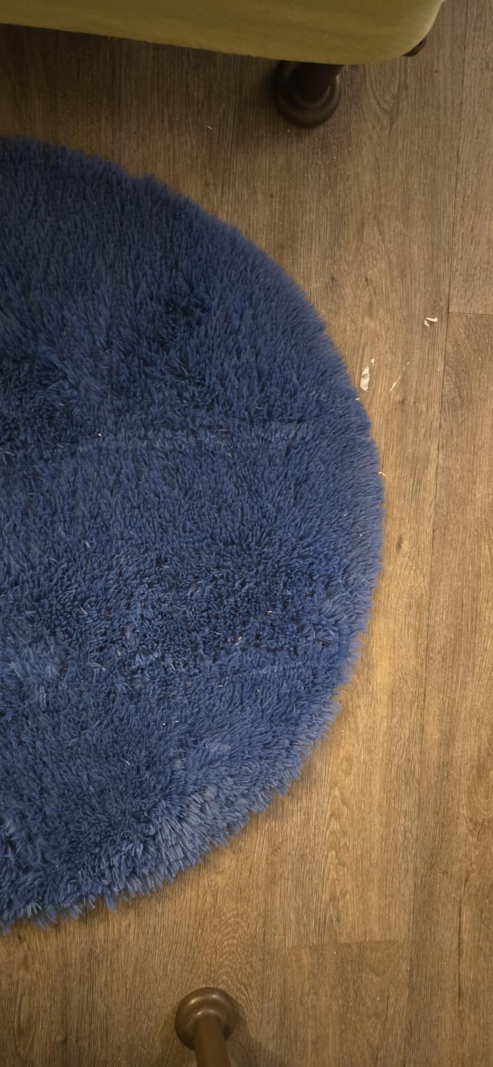 LOCHAS Bedroom Rug 2.6' x 5.3', Grey Fluffy Shaggy Area Rug for Kids Room customer photo 2