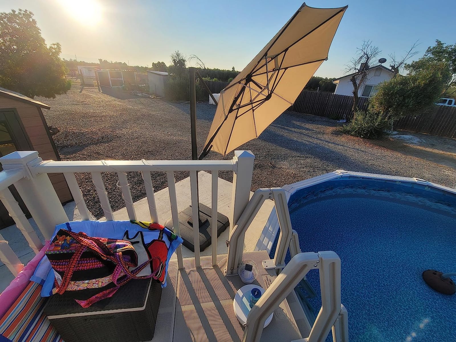 5x5 Resin Pool Deck Kit with Steps-Taupe customer photo 1