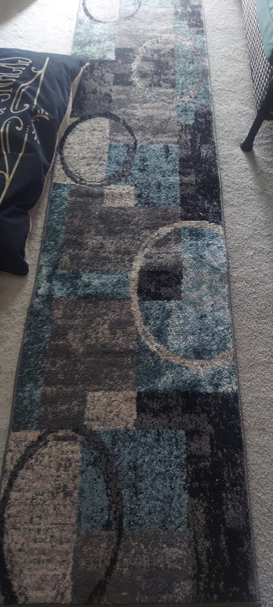 Rugshop Circle Modern Non-Shedding Living Room Area Rug Gray 5'3