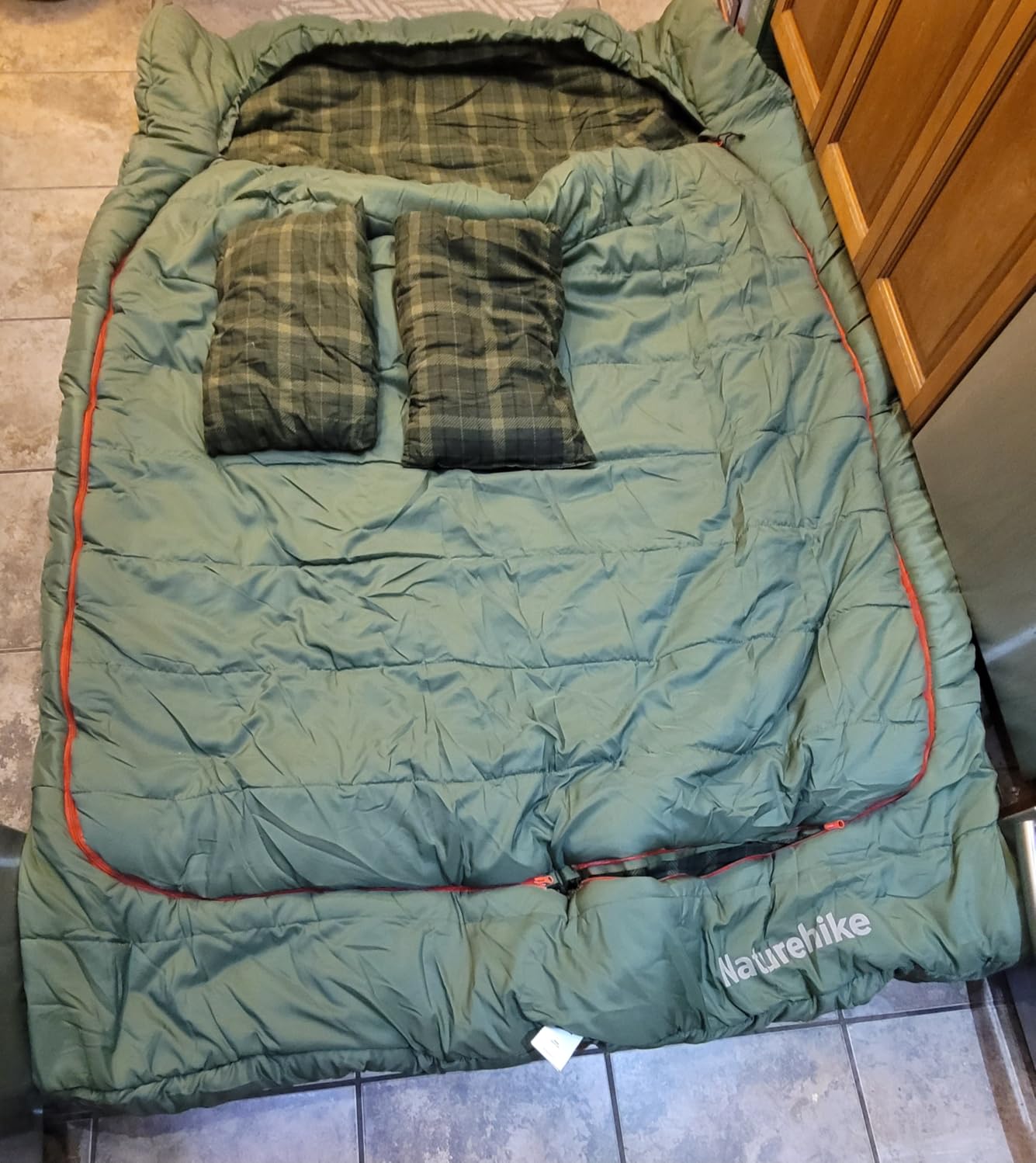 Naturehike Lightweight Compact Sleeping Bag, 59℉/32℉ Envelope Ultralight Backpacking Sleeping Bag Portable, Waterproof with Compression Sack for Cold&Warm, Camping, Traveling, Hiking customer photo 2