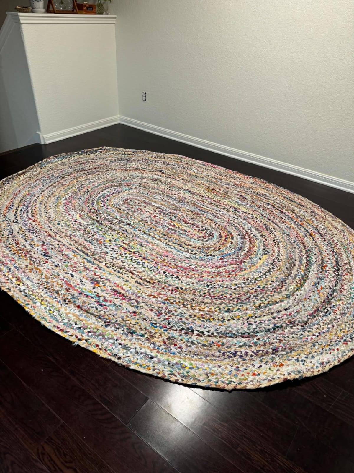 SAFAVIEH Braided Cotton Area Rug 3'x5', Farmhouse Red & Multi BRD210A customer photo 1