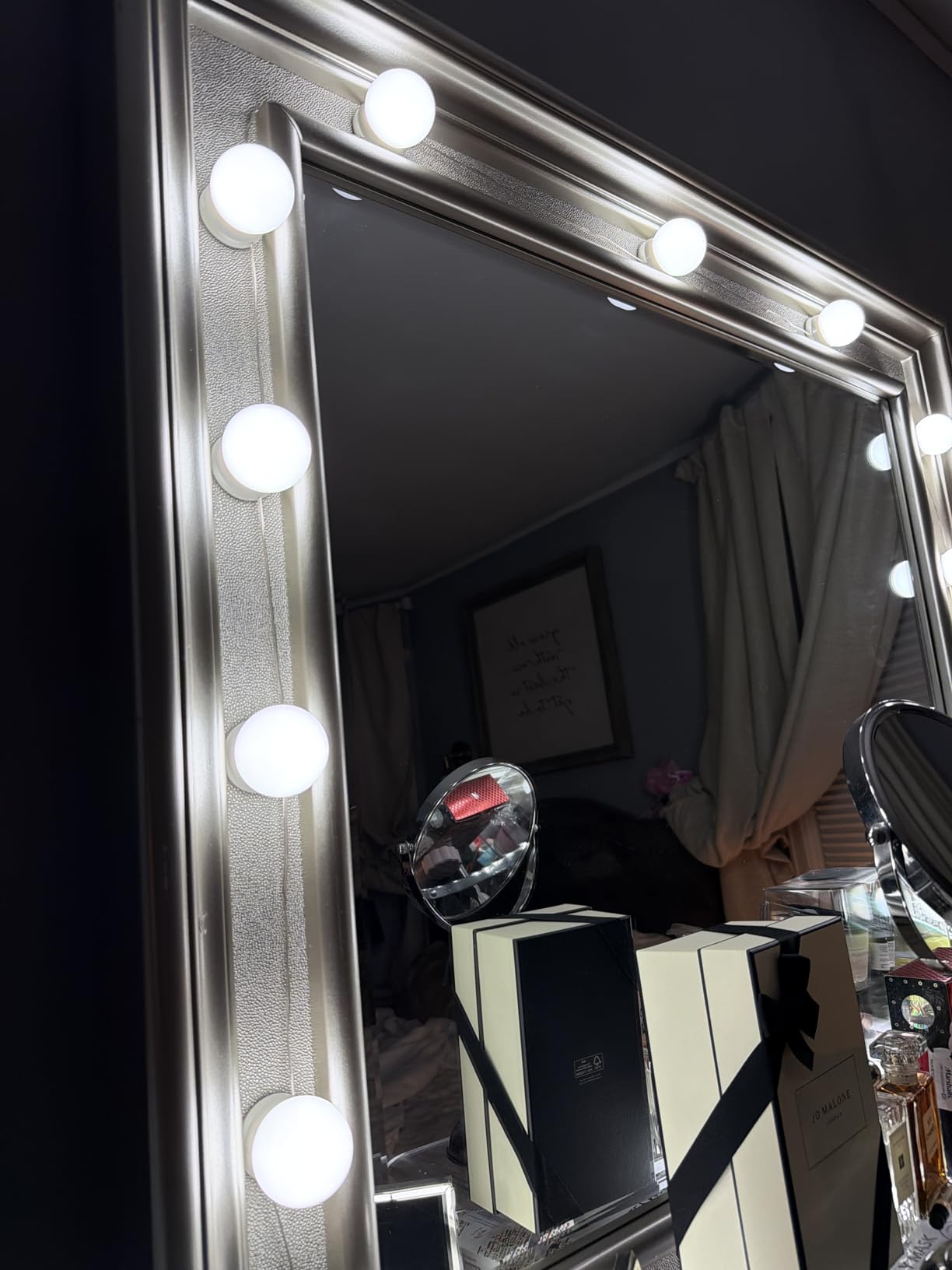 Waneway 14 Bulb Vanity Lights for Mirror, Plug-in Power Adapter & Touch Dimmer, 6,000K, 1350 Lumens (Mirror Not Included) customer photo 2