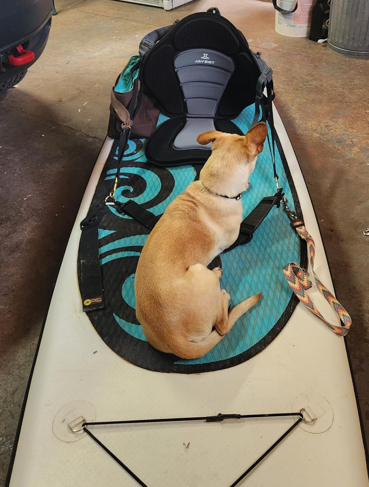 JAYEGT Kayak Seat Padded Deluxe High Back Canoe Seat with Back Support Adjustable Fishing Seat for Universal Sit with Detachable Kayak Backrest customer photo 2