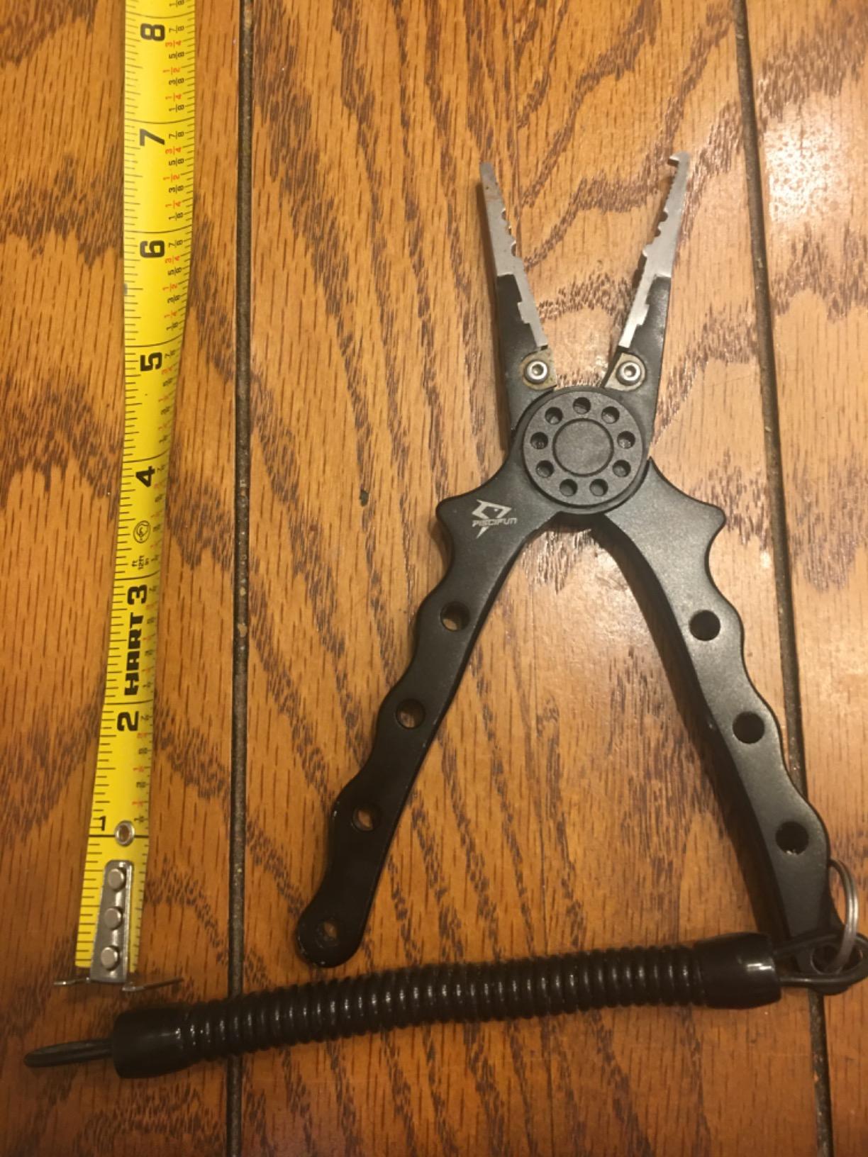 Piscifun Saltwater Fishing Pliers, Aluminum, Split Ring, Braid Cutter customer photo 2