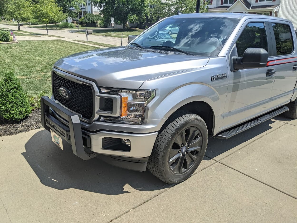 TAC Modular Bull Bar Fit 2004-2026 Ford F150 (Exclude Heritage Edition/All F150 Raptor models/2020-2022 Diesel Models)|2022-2026 F150 Lightning EV Front Guard Fine Textured Mesh Version customer photo 1