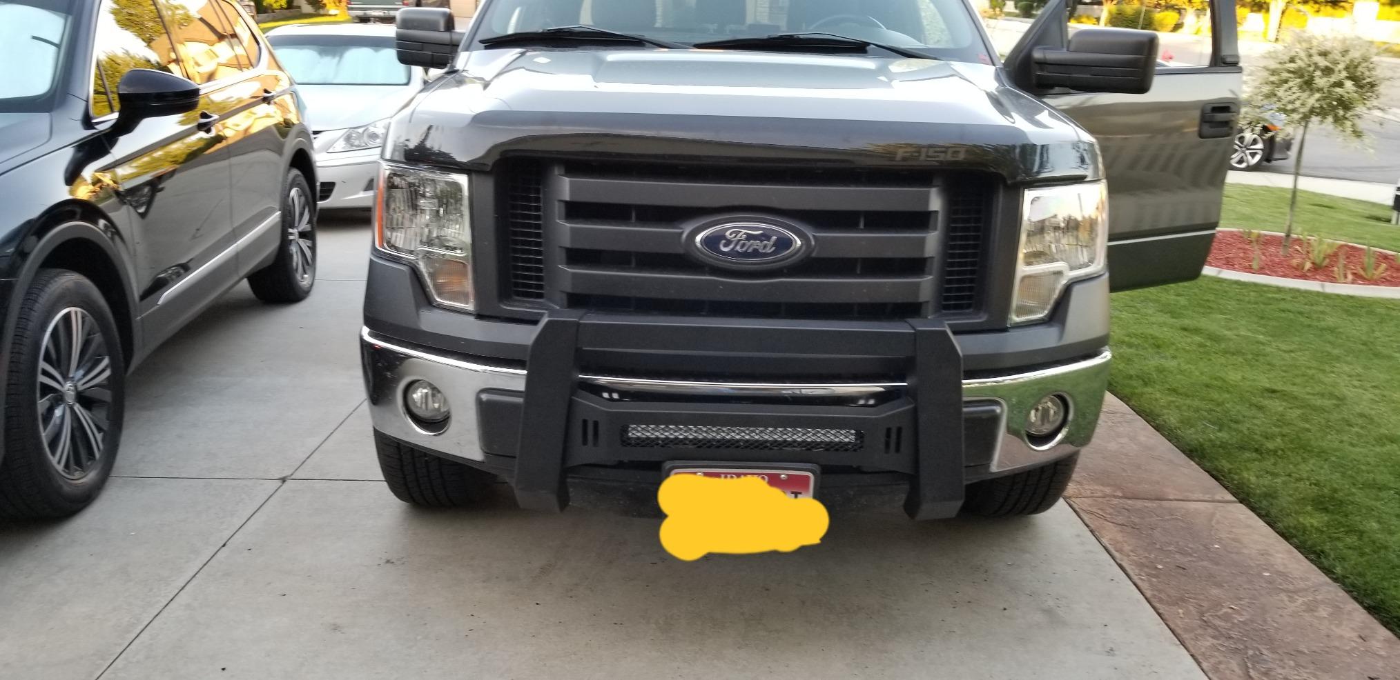 TAC Modular Bull Bar Fit 2004-2026 Ford F150 (Exclude Heritage Edition/All F150 Raptor models/2020-2022 Diesel Models)|2022-2026 F150 Lightning EV Front Guard Fine Textured Mesh Version customer photo 2
