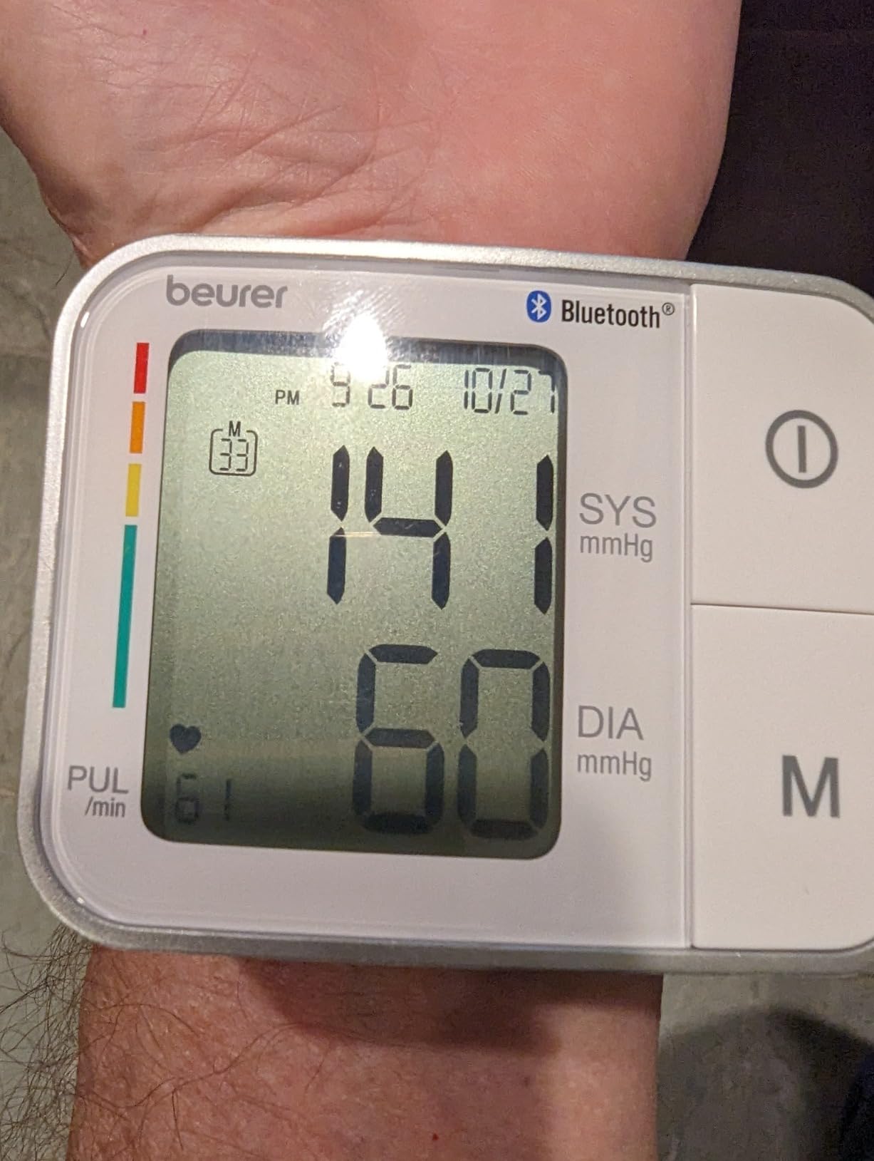 Beurer Bluetooth Smart, Wireless & Automatic Wrist Blood Pressure Monitor with Large LCD Display, Irregular Heartbeat Detection, Multi-Users, Syncs Readings to HealthCoach App, 60 Memory Spaces customer photo 2