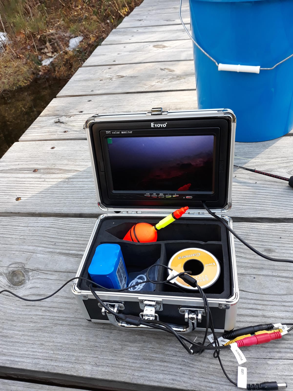 Eyoyo Underwater Fishing Camera 7 inch LCD Monitor Fish Finder 1000TVL customer photo 1