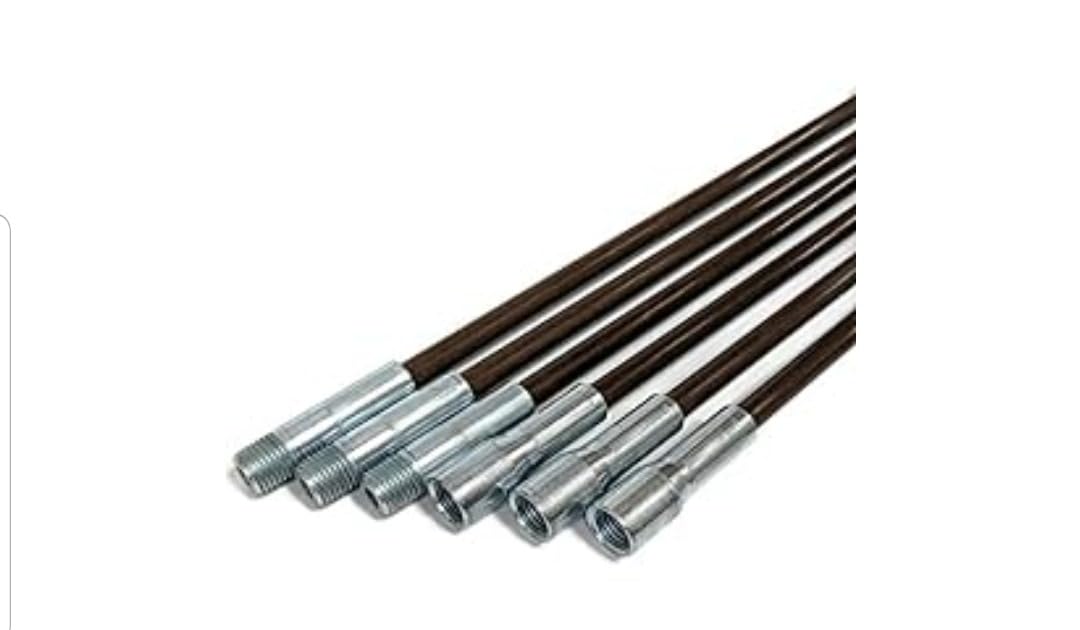 Midwest Hearth Fiberglass Chimney Rod Kit (18-Foot) Brown customer photo 2