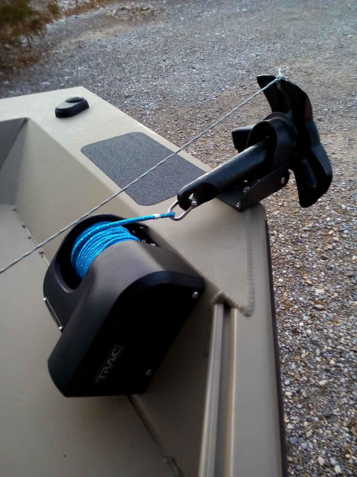 Camco TRAC Outdoors StrikeZone 25 Electric Anchor Winch with All Steel Gear Motor and Easy to Use Buttons for Automotive and Towing Winches, Black customer photo 2
