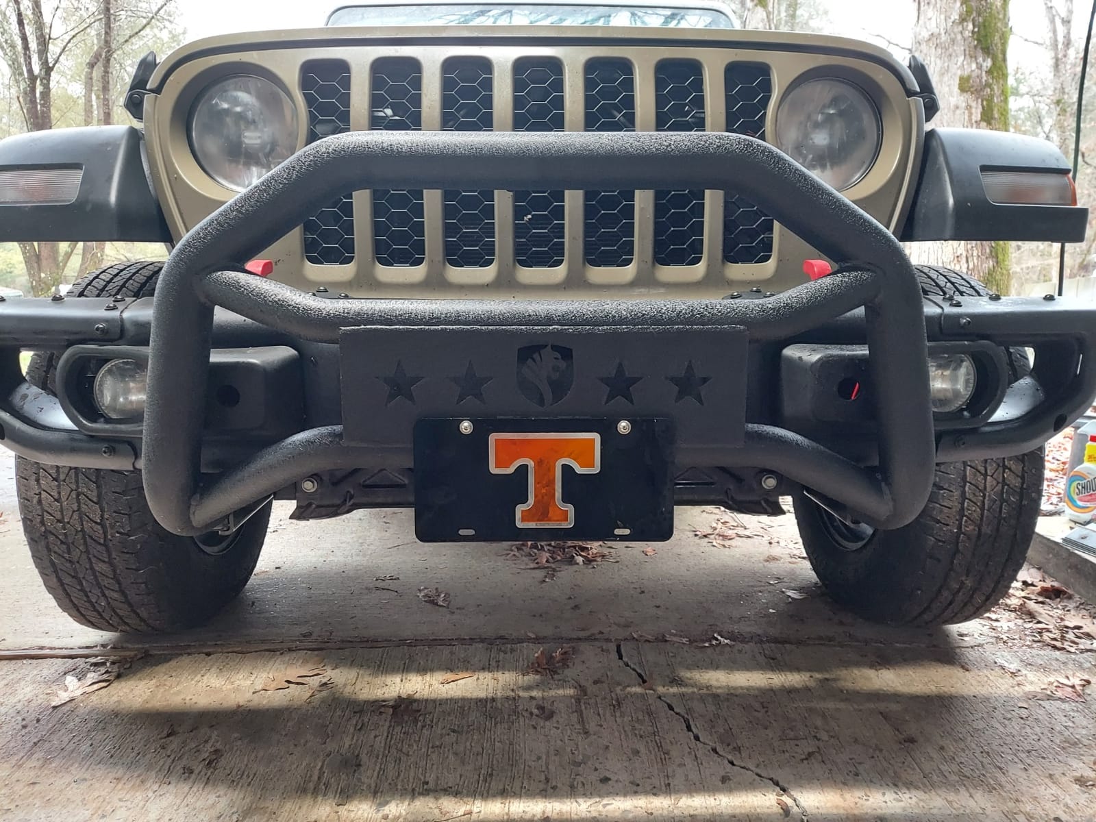 Tyger Auto TG-GD6J60468 Front Bumper Guard Compatible with 2018-2026 Jeep Wrangler JL (Not fit 21-24 V8 Engine); 2020-2026 Jeep Gladiator (Not fit Mojave) | Textured Black | Light Mount | Bull Bar customer photo 1