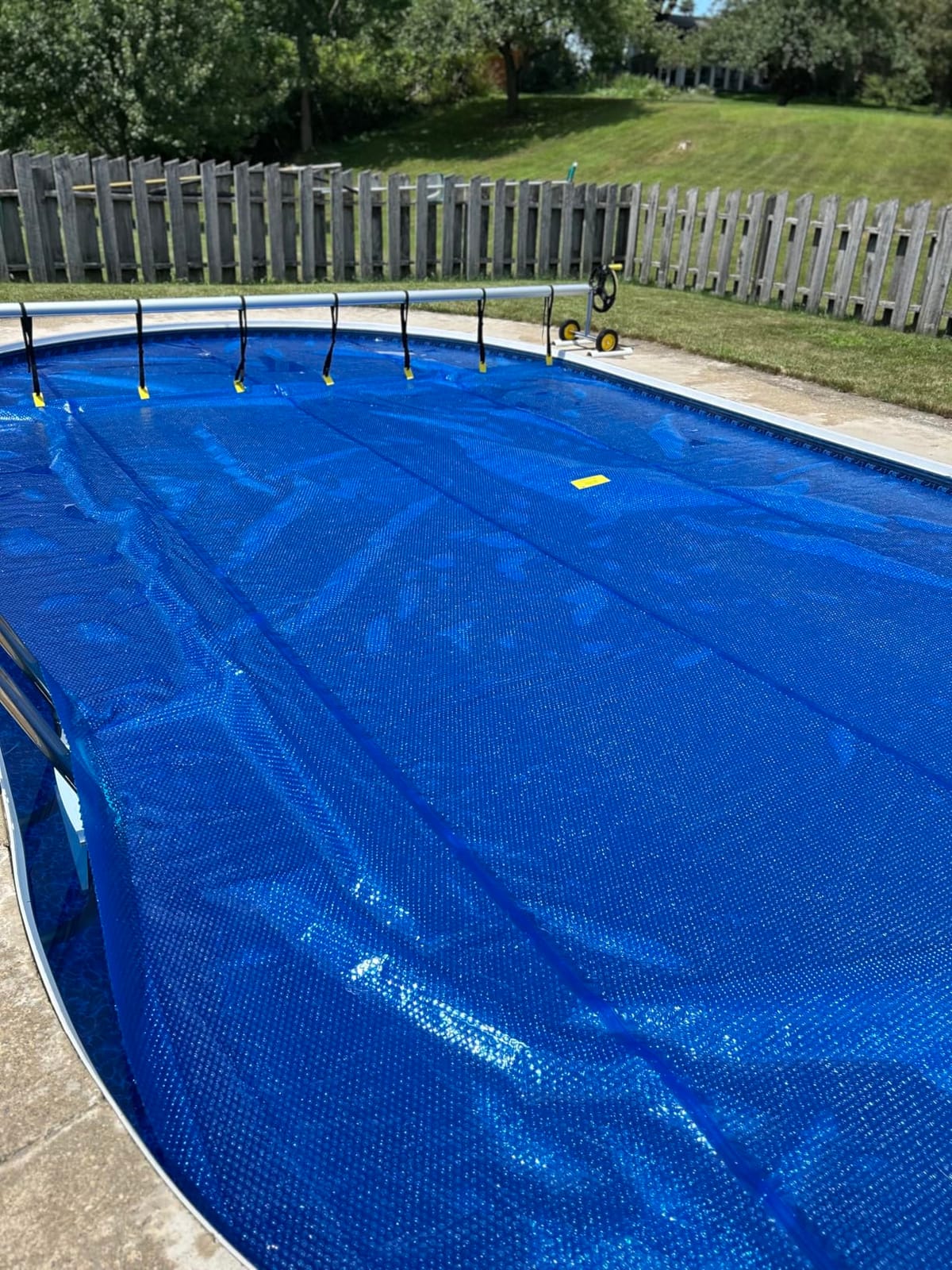 VINGLI 18FT Pool Cover Reel, Solar Cover Reel for Inground Swimming Pool customer photo 2