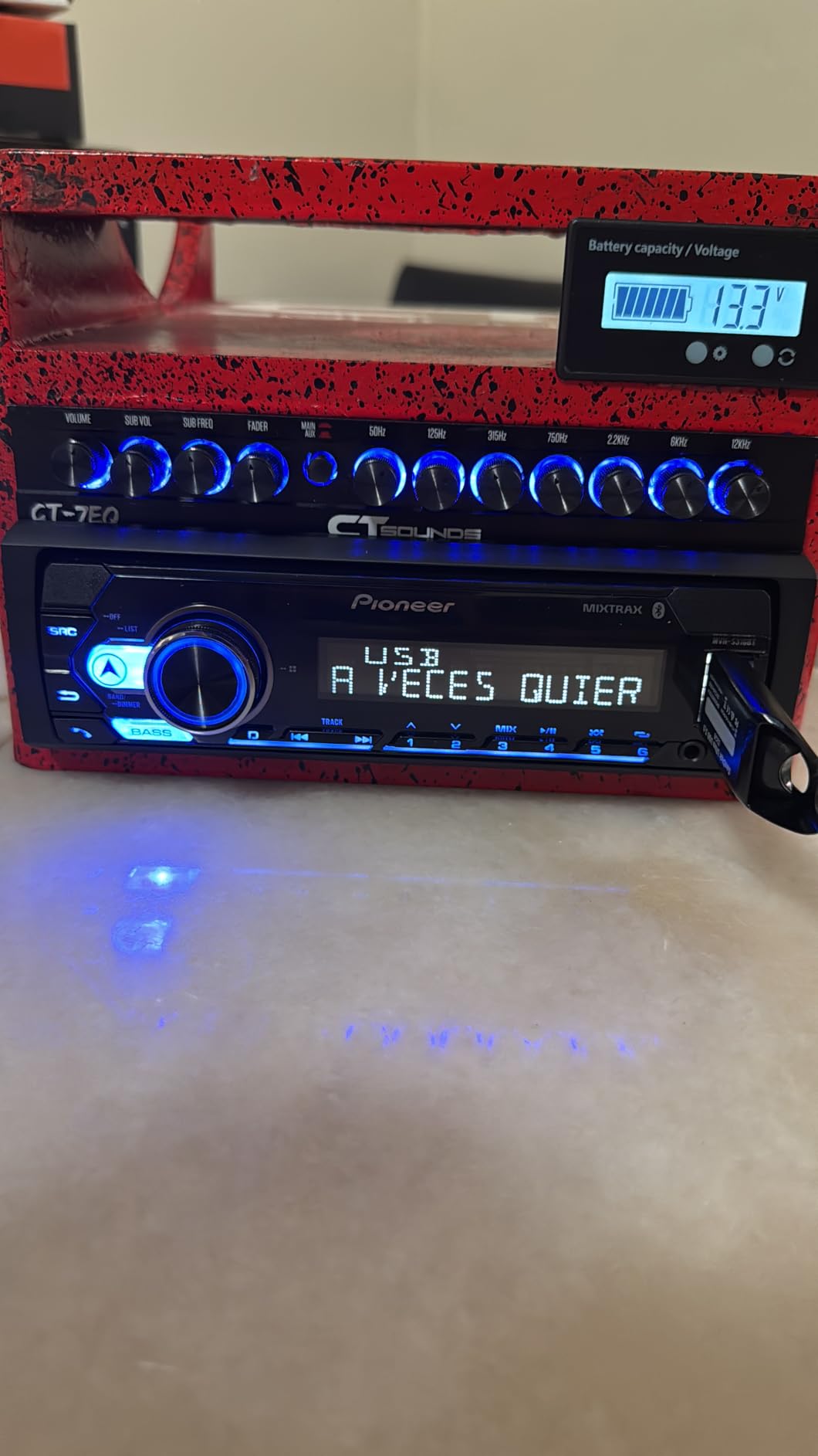 Pioneer MVH-S310BT Single Din Built-In Bluetooth, MIXTRAX, USB, Auxiliary, Pandora, Spotify, iPhone, Android and Smart Sync App Compatibility Car Digital Media Receiver customer photo 2