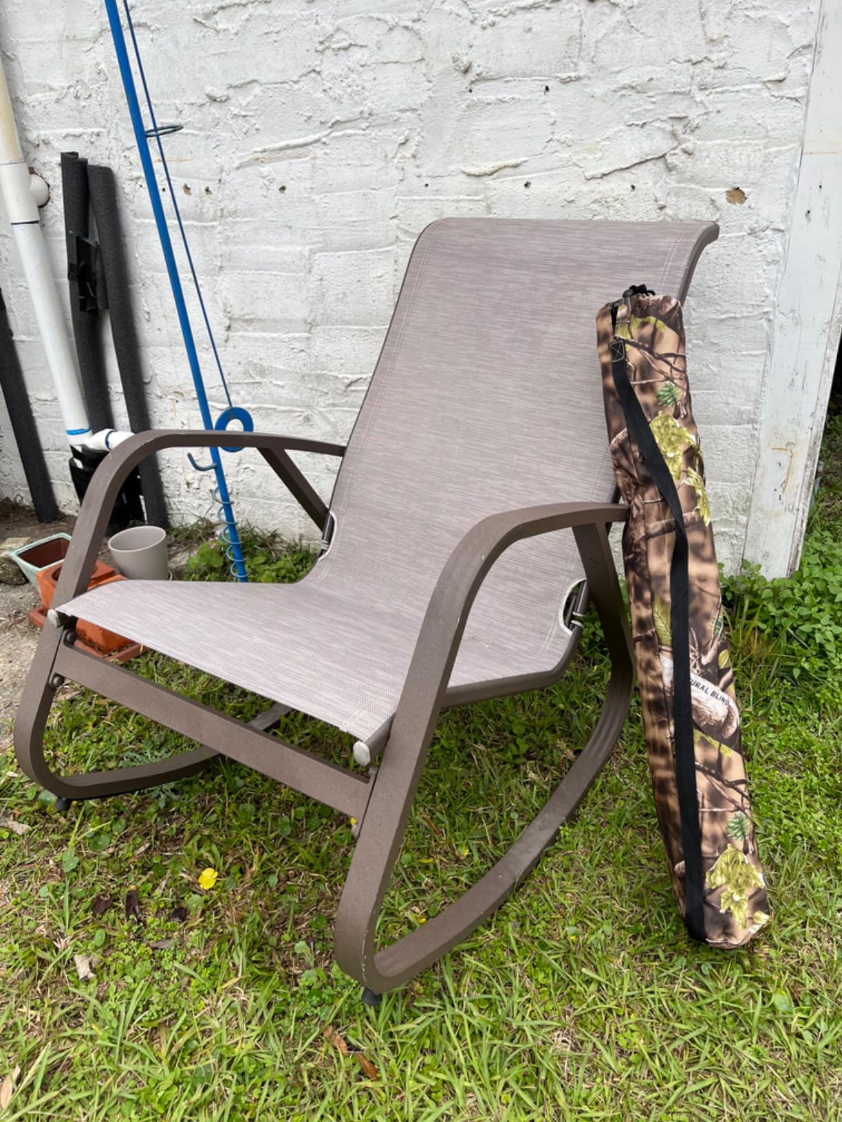 AUSCAMOTEK Pop Up Ground Blind for Deer Duck Turkey Hunting Portable Quick Setup Lightweight Green/Brown/Dry Grass Ground Peg Included customer photo 1