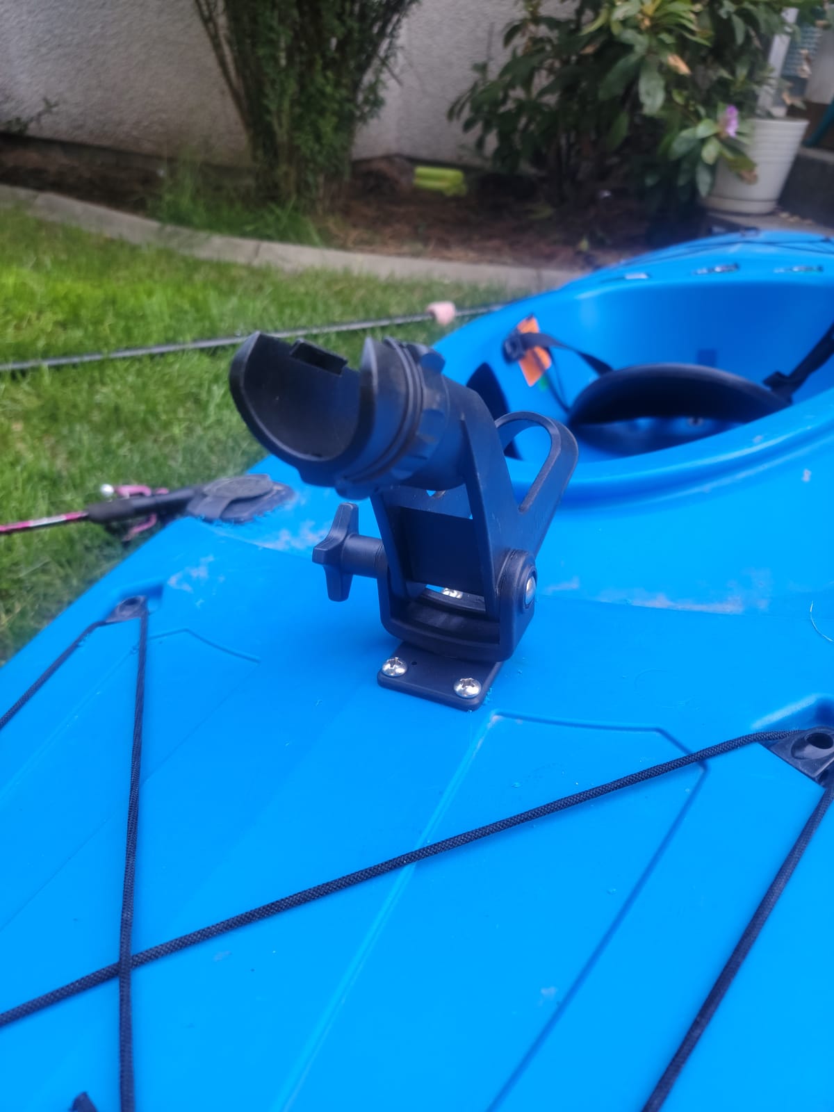 Pelican Kayak Swivel Fishing Rod Holder - Adjustable Rod Holders for Boat and Sit-in Kayak - 360 Degree Rod Holders customer photo 1