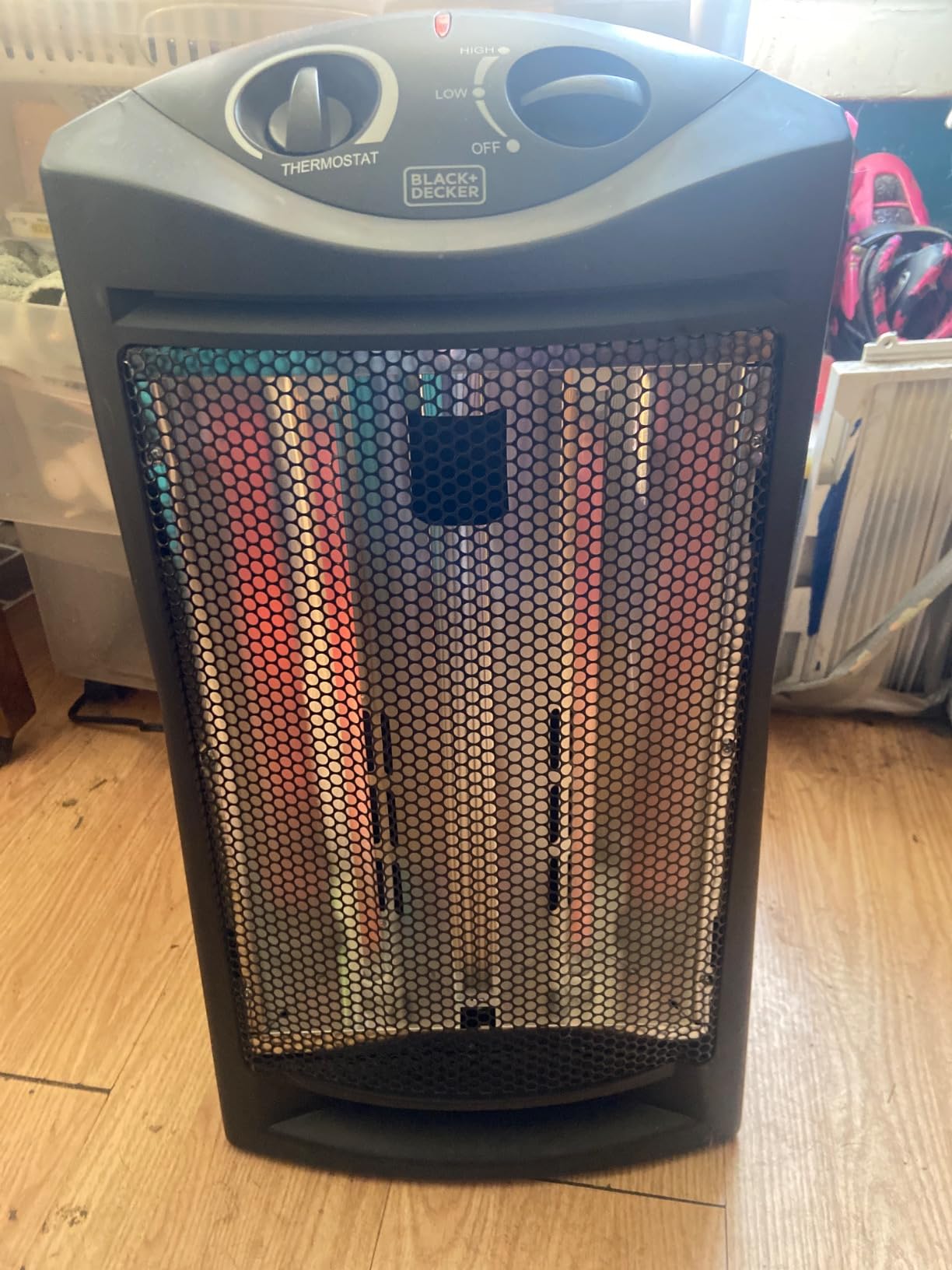 BLACK+DECKER Infrared Radiant Quartz Tower Heater, BHTI06, Black customer photo 1