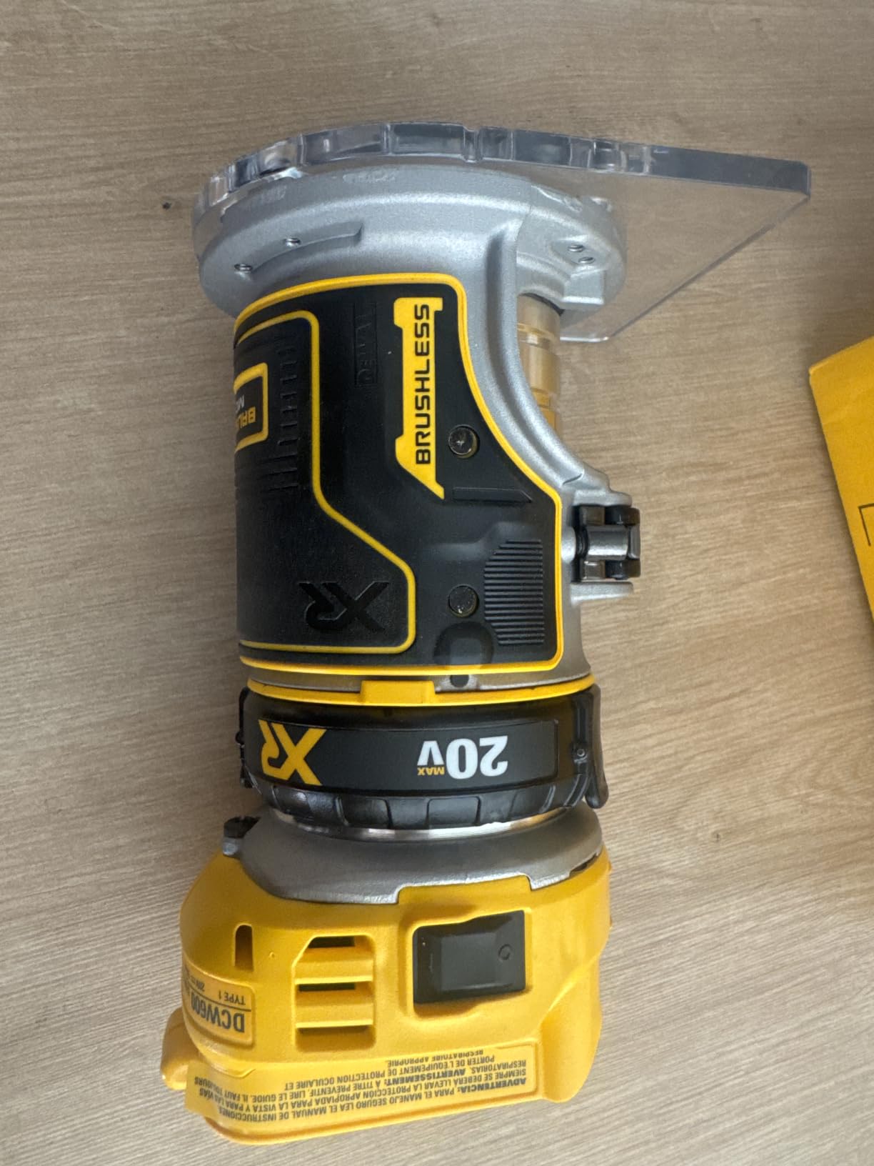DEWALT 20V Max XR Cordless Router, Brushless, Tool Only (DCW600B) customer photo 1