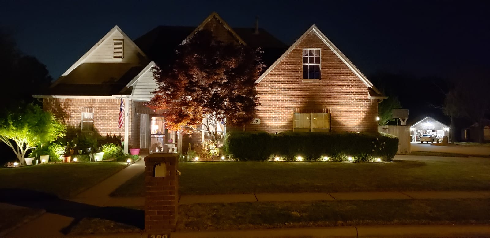SUNVIE 12W LED Landscape Lighting Low Voltage (AC/DC 12V) Waterproof Garden Pathway Lights Super Warm White (900LM) Walls Trees Flags Outdoor Spotlights with Spike Stand (4 Pack) customer photo 1