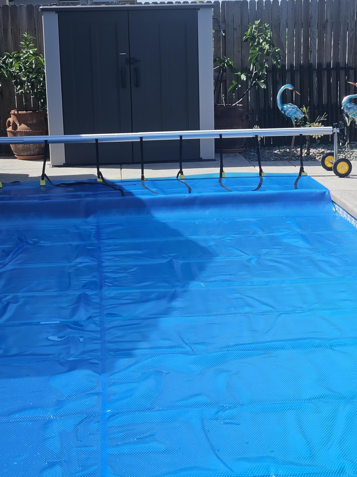 VINGLI 21FT Solar Cover Reel, Pool Cover Reel for Inground Swimming Pool customer photo 1