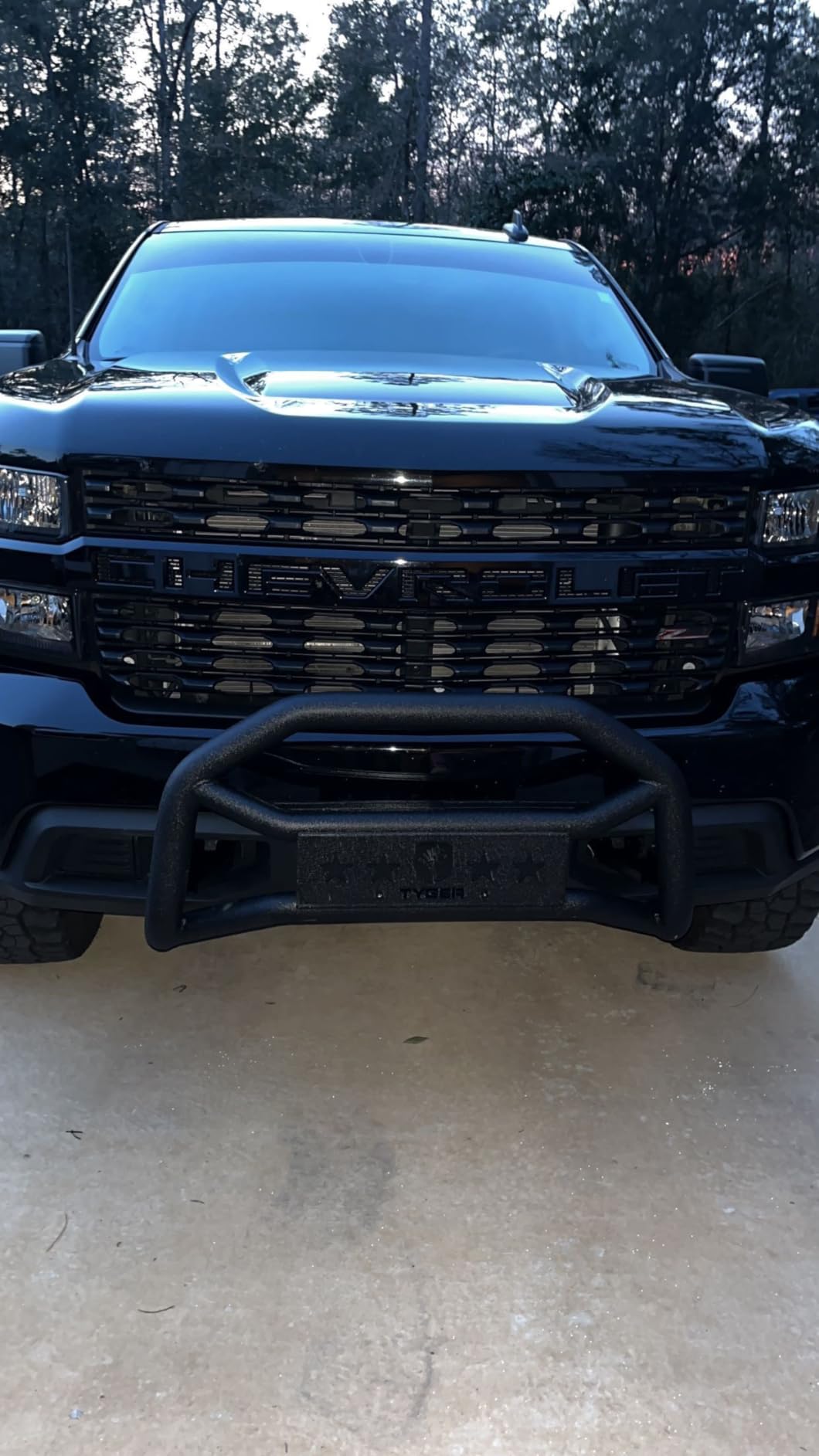 Tyger Auto TG-GD6C60508 Front Bumper Guard Compatible with 2019-2026 Chevy Silverado 1500; 2022 Silverado 1500 LTD (Not fit 2019-2021 LD) | Textured Black | Light Mount | Bull Bar customer photo 1