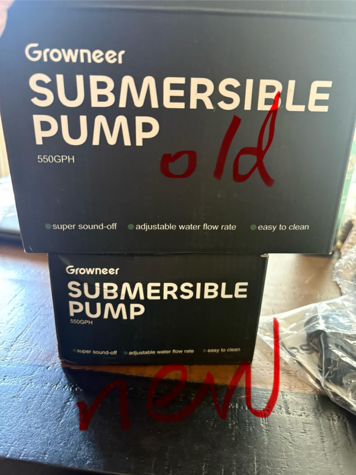 GROWNEER 550GPH Submersible Pump 30W Fountain Water Pump, 2000L/H, with 7.2ft High Lift, 3 Nozzles for Aquarium, Fish Tank, Pond, Hydroponics, Statuary, Pool customer photo 2
