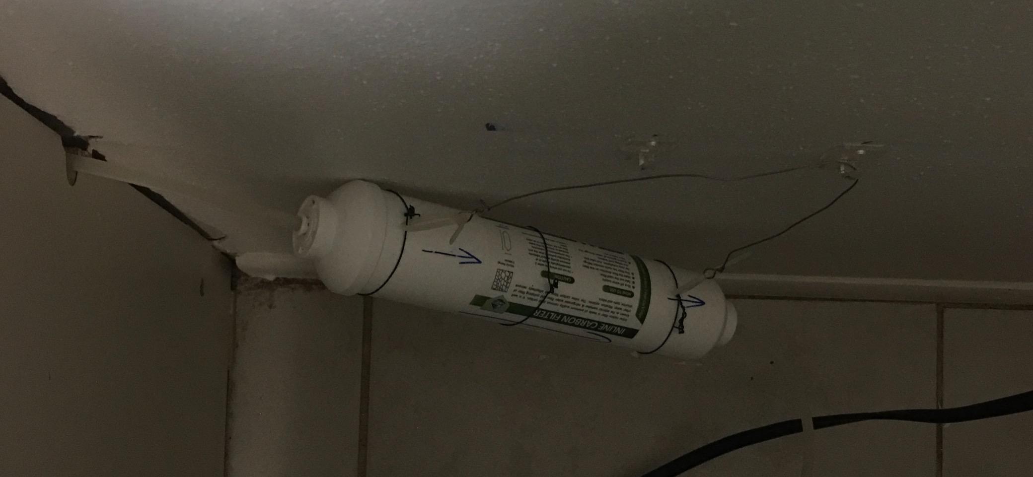 Membrane Solutions T33 Inline Post Carbon Water Filter 1/4