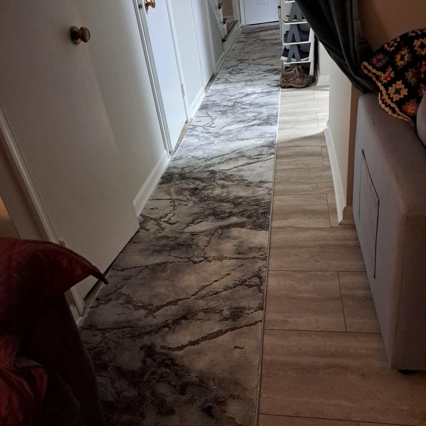 SAFAVIEH Area Rug 8x10 - Craft Collection - Large - Grey & Gold, Modern Abstract Design, Non-Shedding & Easy Cleaning, Ideal for Living Room, Bedroom, Office, Dining Space (CFT877F) customer photo 1