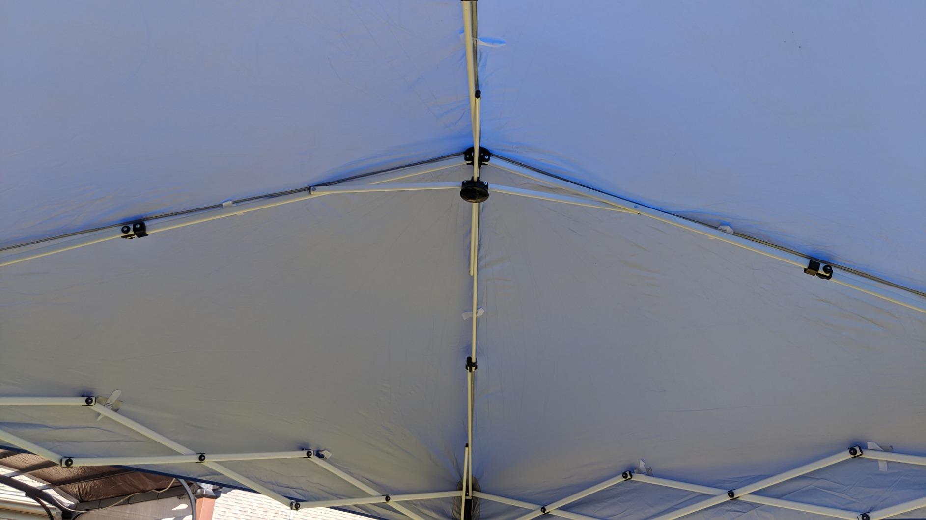 EAGLE PEAK 10x10 Slant Leg Pop Up Canopy Tent, White customer photo 1