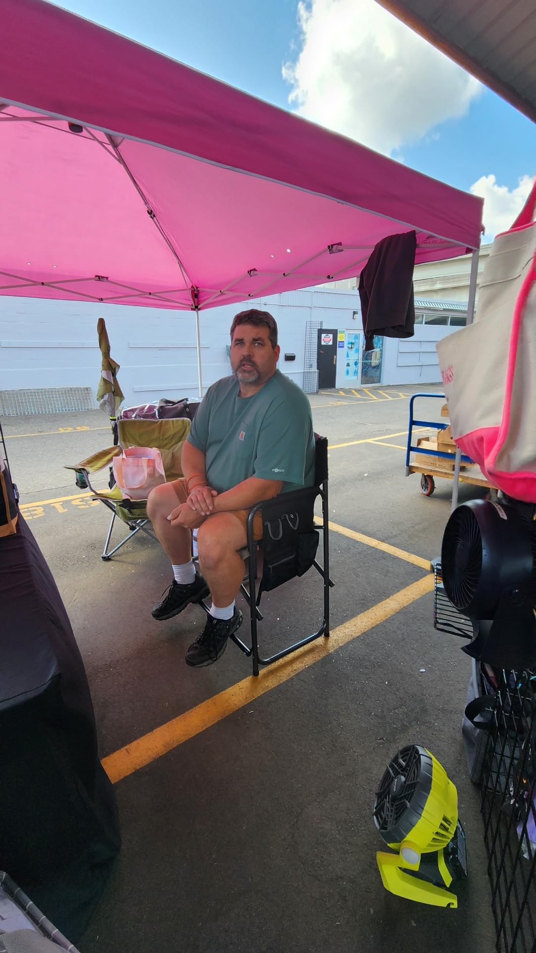 EAGLE PEAK 10x10 Pop Up Canopy Tent Easy Up Canopy Outdoor, Blue customer photo 2