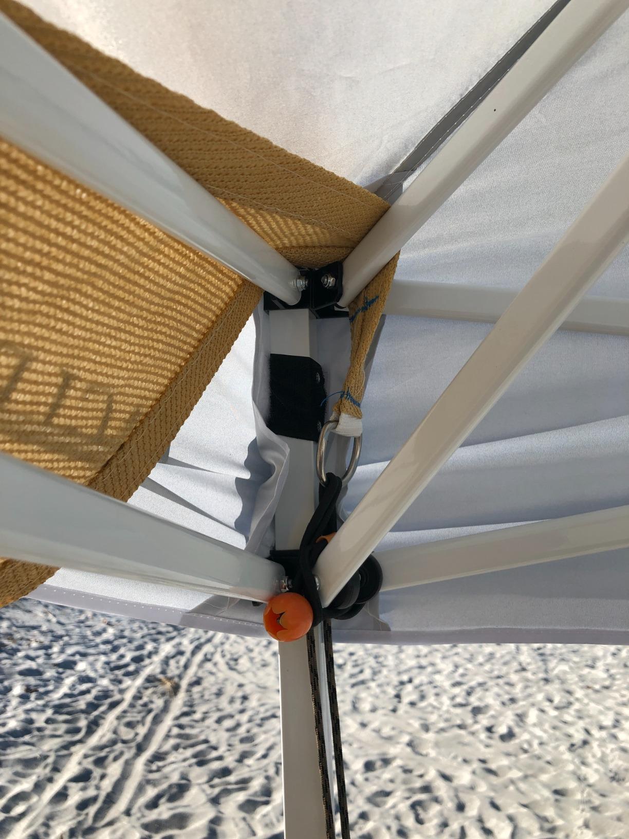 EAGLE PEAK 10x10 Pop Up Canopy Tent Easy Up Canopy Outdoor, White | Patented PeakPush™ Center Lock, 1 Person Setup Portable Pop Up Tent, Beach, Markets, Camping Sport Events, Wheeled Carry Bag customer photo 2