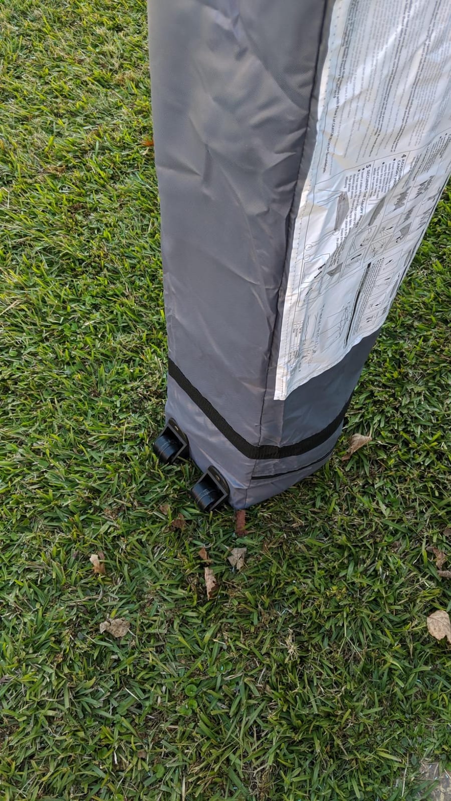 EAGLE PEAK 10x10 Slant Leg Pop Up Canopy Tent, Blue customer photo 2
