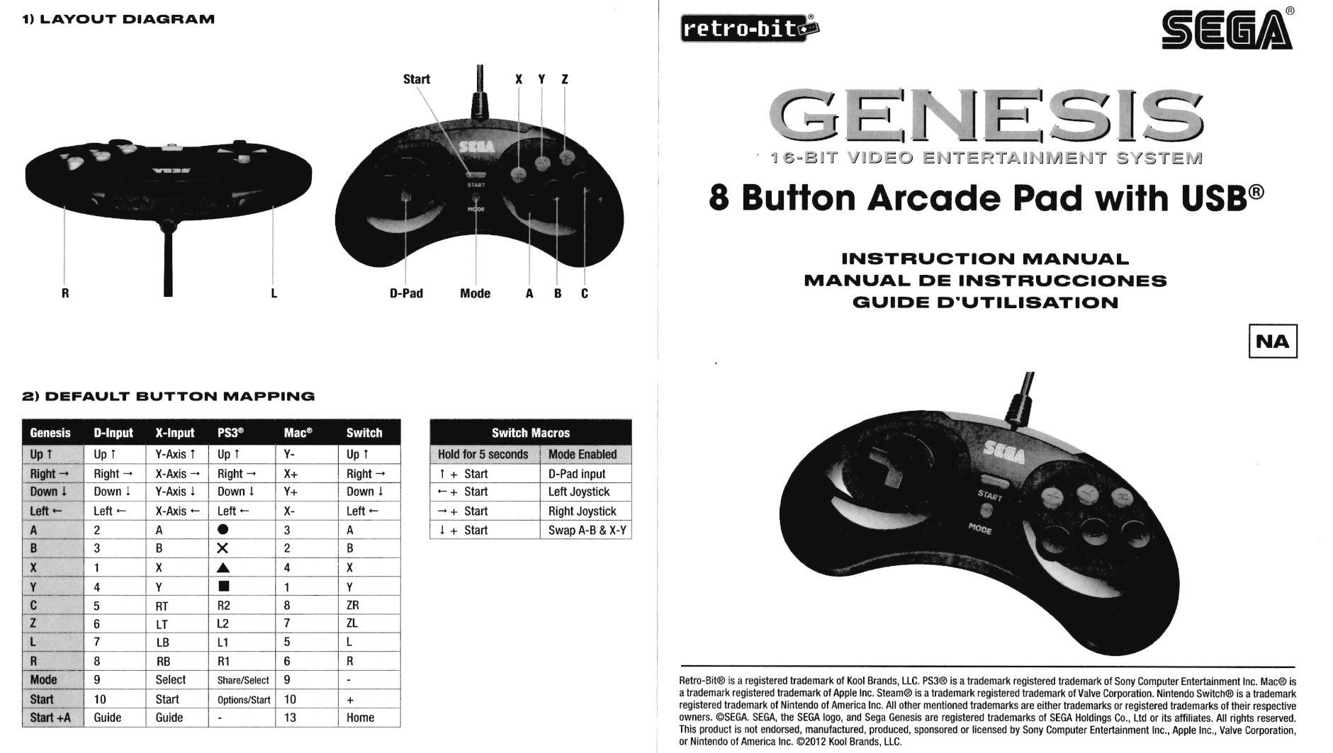 Retro-Bit SEGA Genesis 8-Button USB Wired Controller - (Black) customer photo 1
