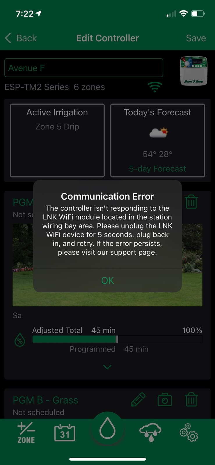 Rain-Bird ESP-TM2 Indoor Outdoor Irrigation WiFi Zone Controller Timer Box and Link Lnk WiFi Mobile Wireless Smartphone Upgrade Module Sprinkler System (8 Zone) customer photo 1