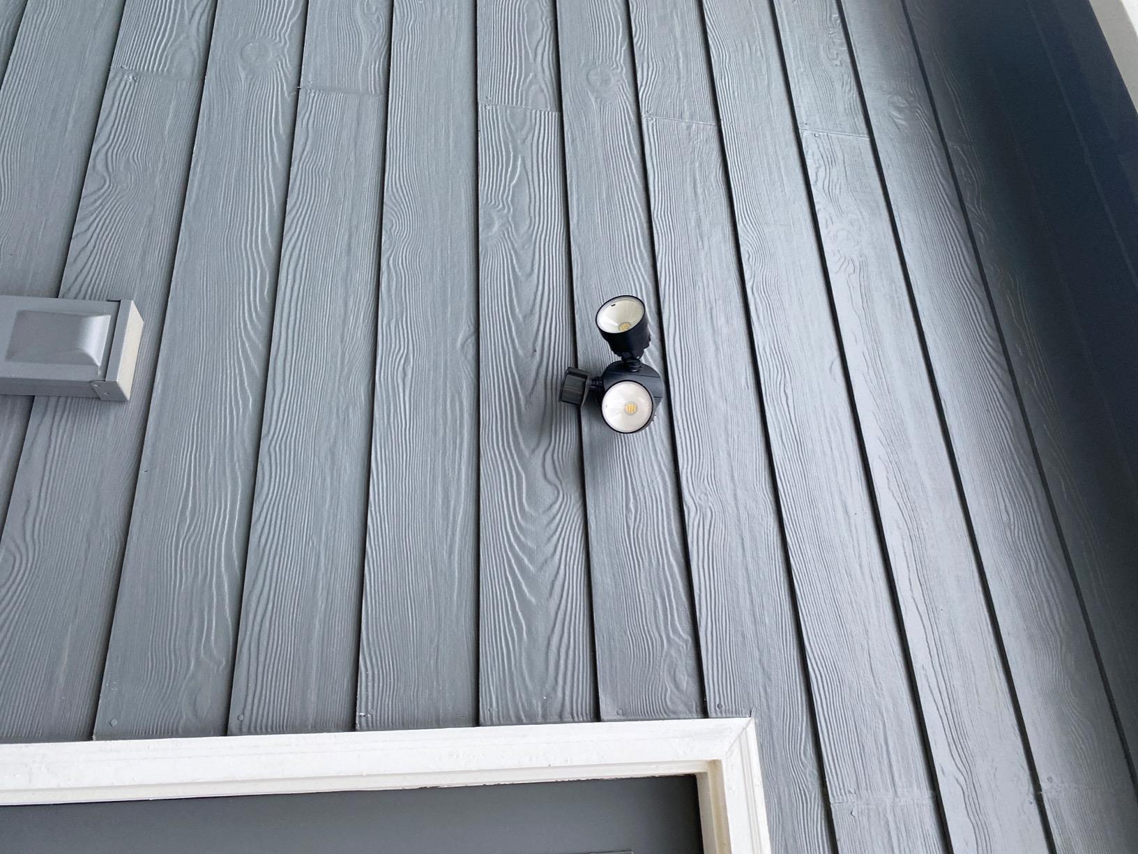 LUTEC Shrimp P6221B-PIR24 2000 Lumen 18 Watt 26 LED Motion Activated Integrated Dual-Head Floodlight Outdoor, IP54 Waterproof Exterior Security Wall Light for Patio, Garden, Yard-Black customer photo 1