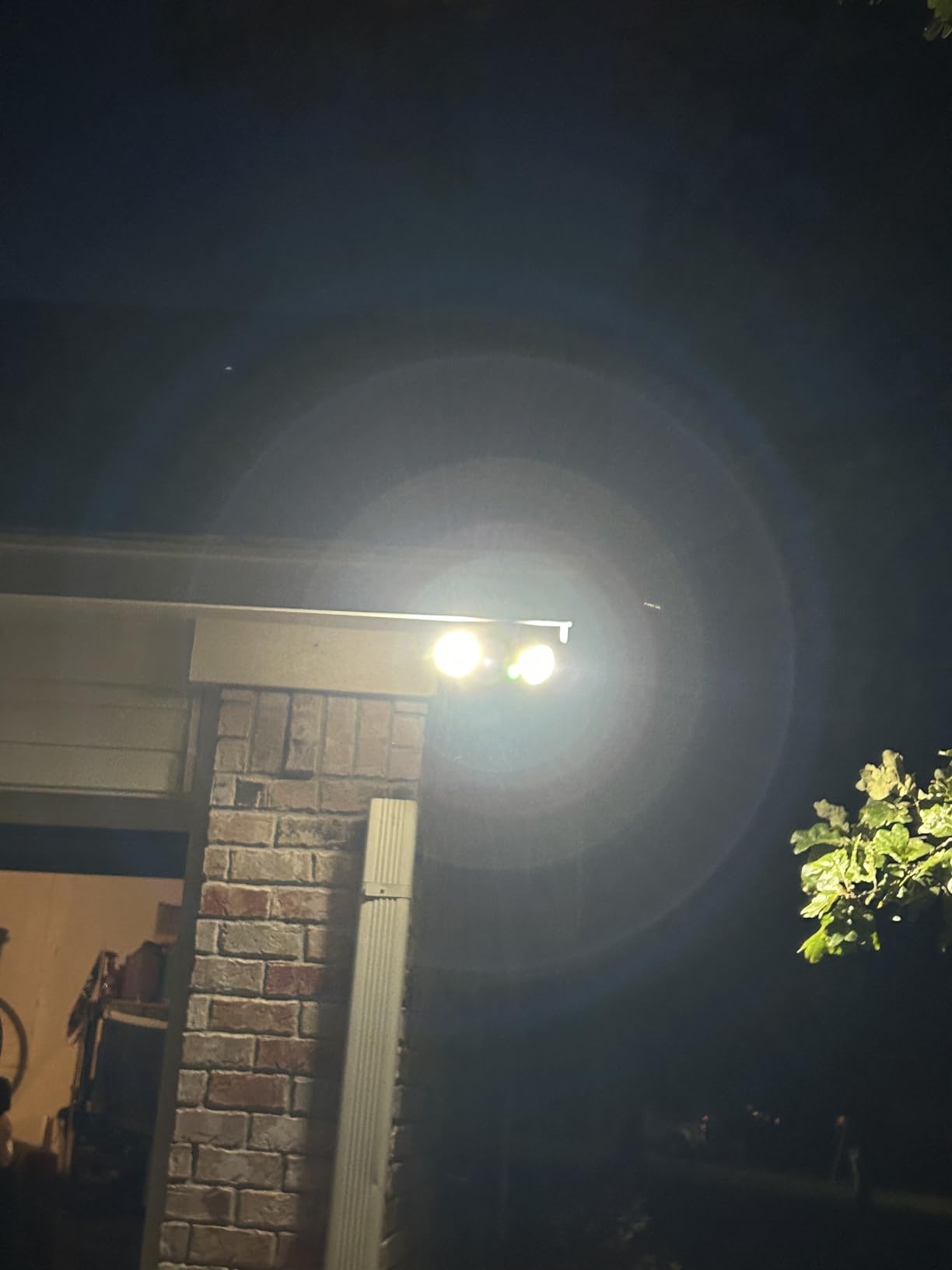 LUTEC Shrimp P6221B-PIR24 2000 Lumen 18 Watt 26 LED Motion Activated Integrated Dual-Head Floodlight Outdoor, IP54 Waterproof Exterior Security Wall Light for Patio, Garden, Yard-Black customer photo 2