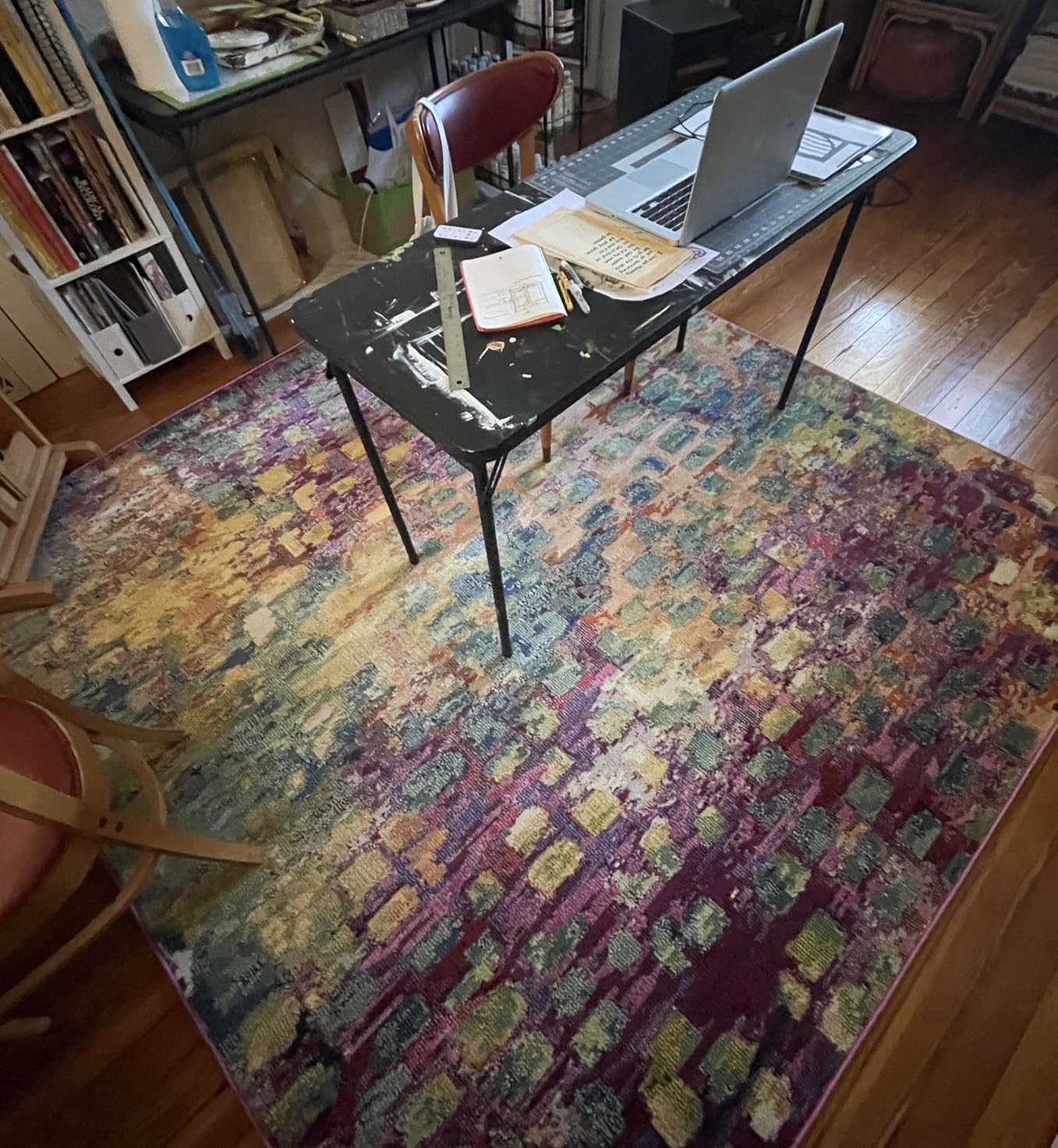 SAFAVIEH Madison Area Rug 8'x10', Modern Fuchsia & Gold MAD425D customer photo 2