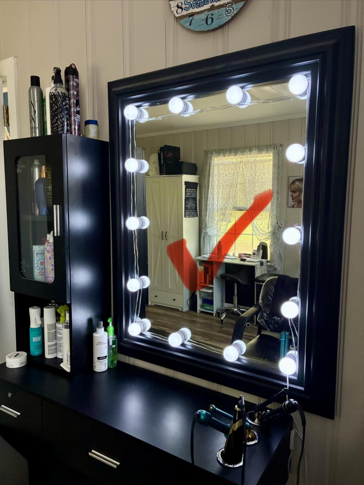 Pretmess LED Vanity Lights for Mirror, Hollywood Style, 14 Dimmable Bulbs customer photo 2