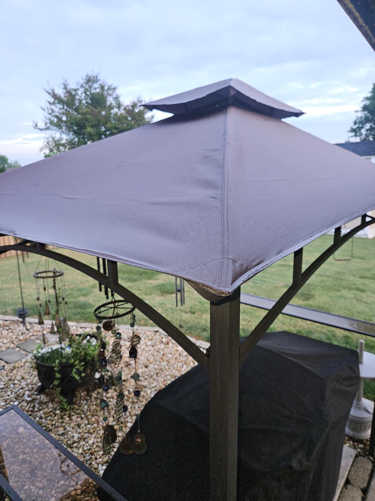 MASTERCANOPY Replacement Canopy top for Grill Gazebo L-GG001PST-F, Brown customer photo 1