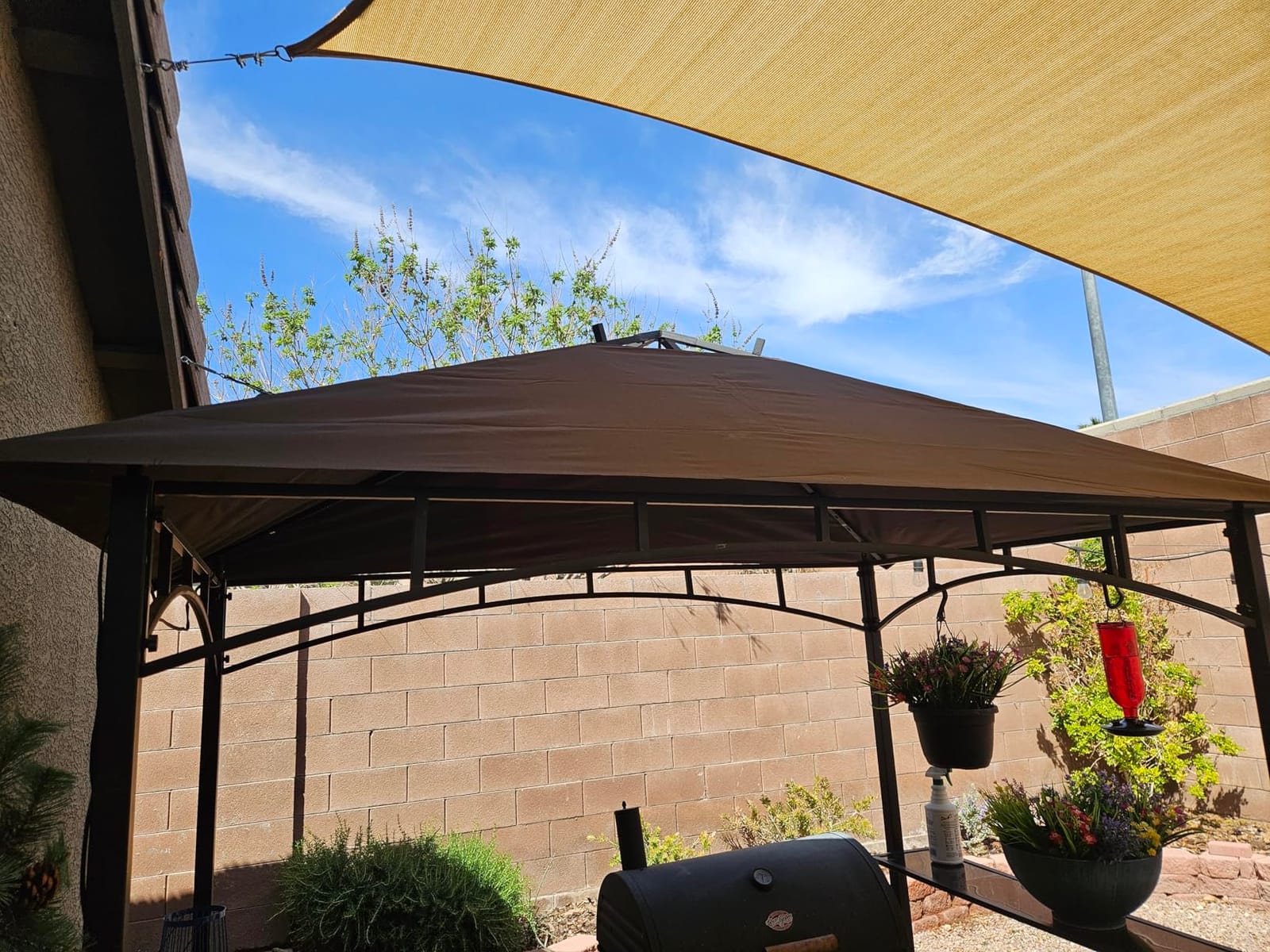 MASTERCANOPY Replacement Canopy top for Grill Gazebo L-GG001PST-F, Brown customer photo 2