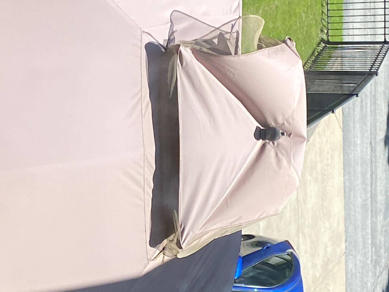 Eurmax USA High Performance Replacement Canopy Top for Lowe's Allen Roth Heavy Duty Gazebo Roof Gazebo Top with Air Vent 10X12 Cover #GF-12S004B-1, Replacement Top Only (Khaki) customer photo 2