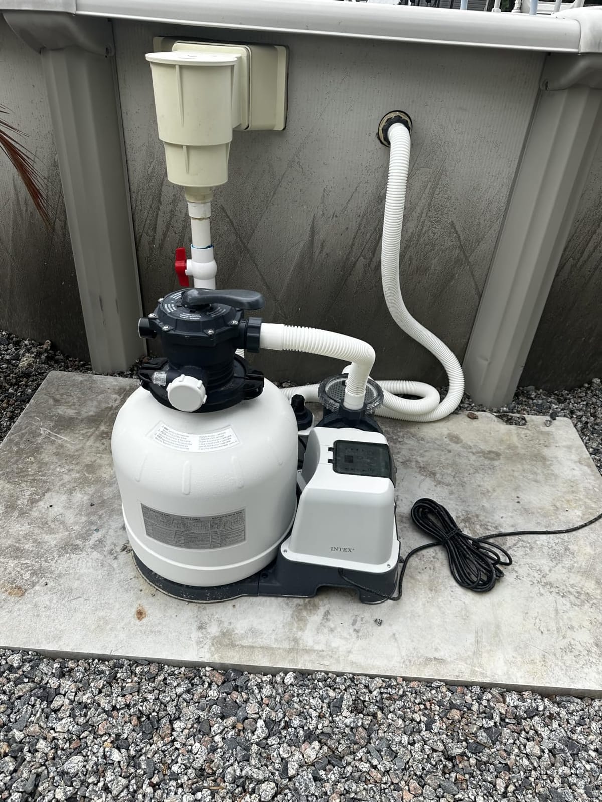 INTEX Krystal Clear 2,100 GPH Sand Filter Pump and Pool Saltwater System customer photo 2
