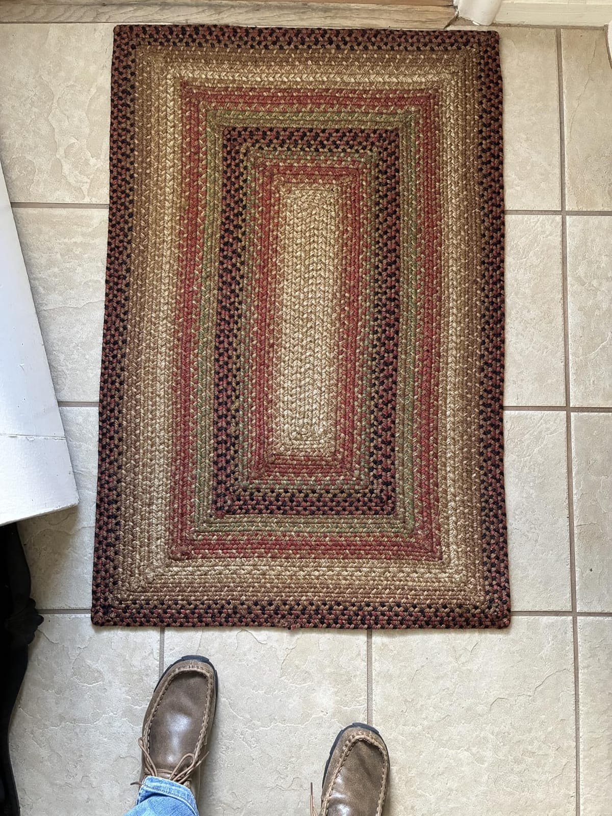 Homespice Gingerbread Small Braided Rugs Ideal as Jute Kitchen Rug 20x30 customer photo 1
