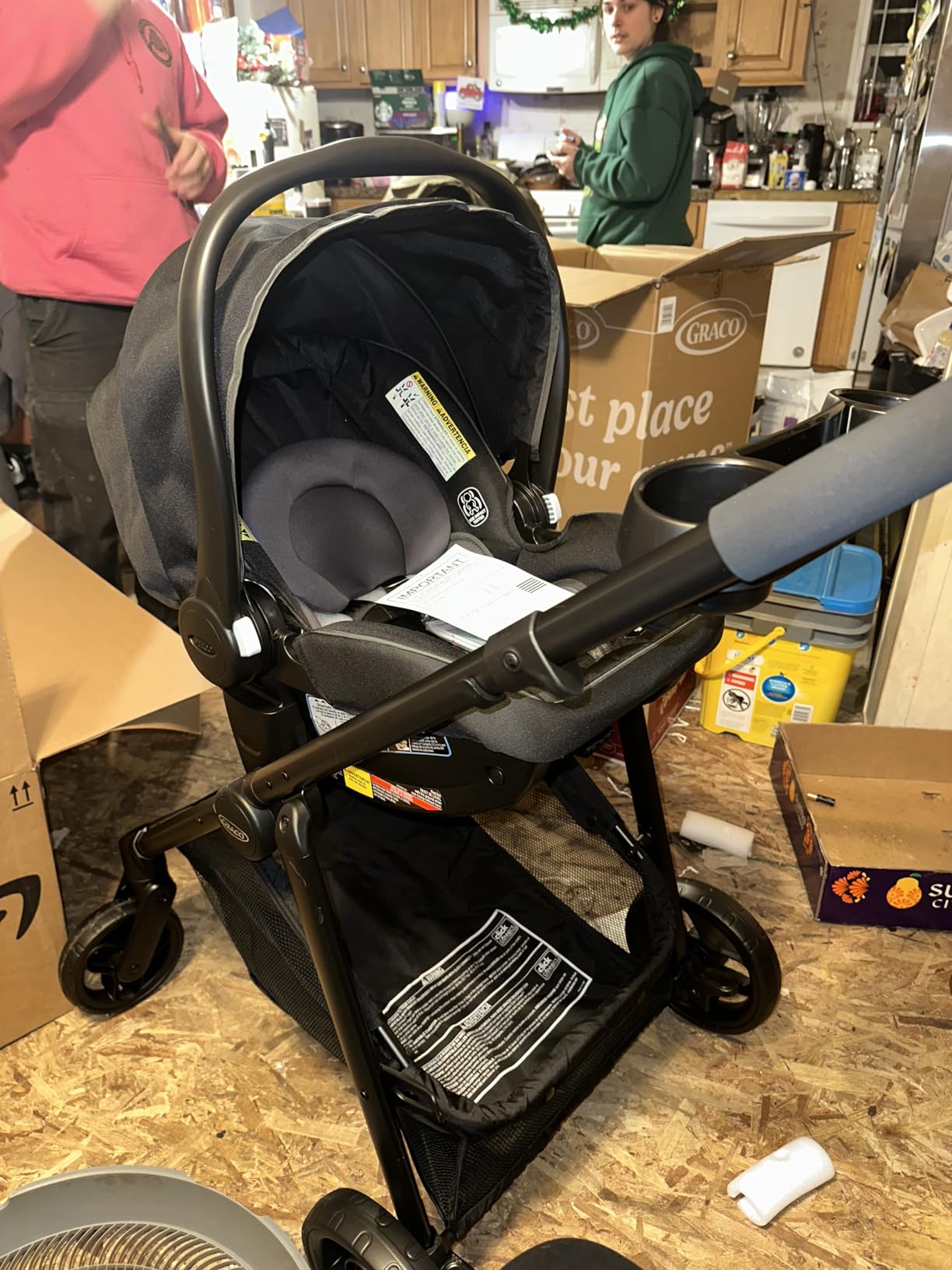 Graco Modes Element Travel System, Baby Car Seat and Stroller Combo, Includes: SnugRide Lite LX Infant Car Seat and Reversible Baby Stroller, Canter customer photo 2