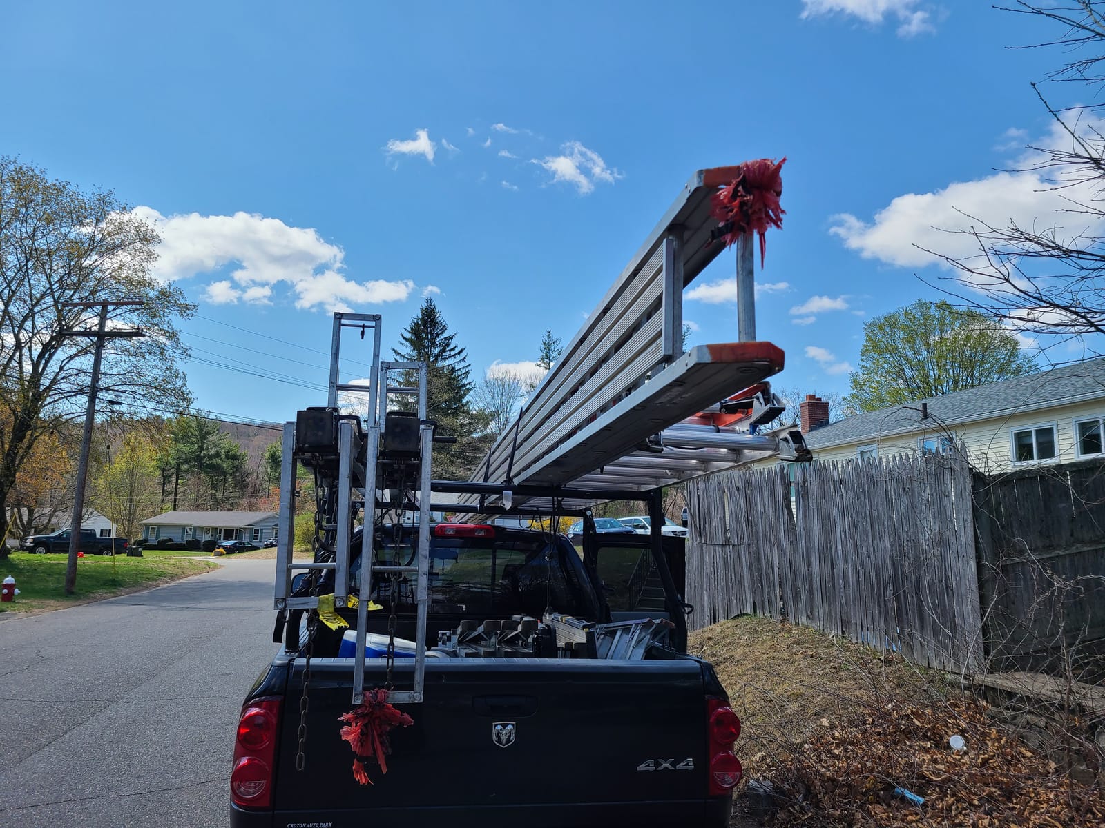 Model X31 800Ibs Capacity Extendable Steel Pick-Up Truck Ladder Rack Two-bar Set - Black customer photo 1