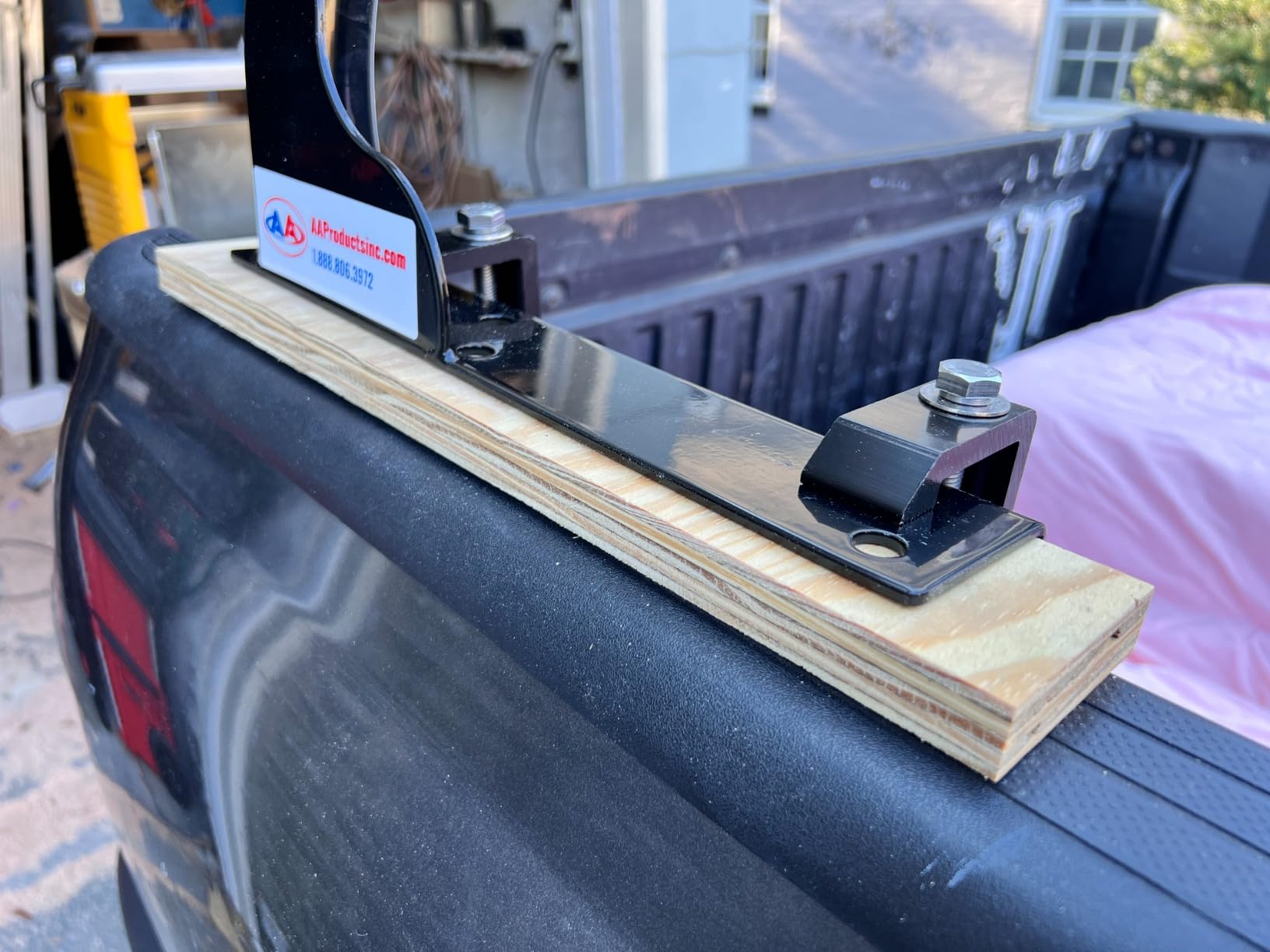 Model X31 800Ibs Capacity Extendable Steel Pick-Up Truck Ladder Rack Two-bar Set - Black customer photo 2