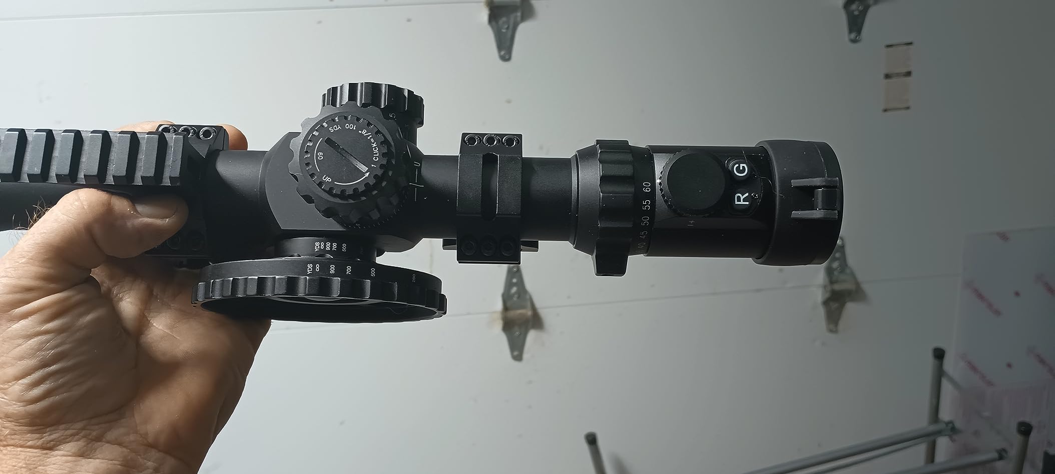 KT12-60X60SAL Long Range Rifle Scope 35mm Tube Side Parallax Adjustment with Scope Rings customer photo 1