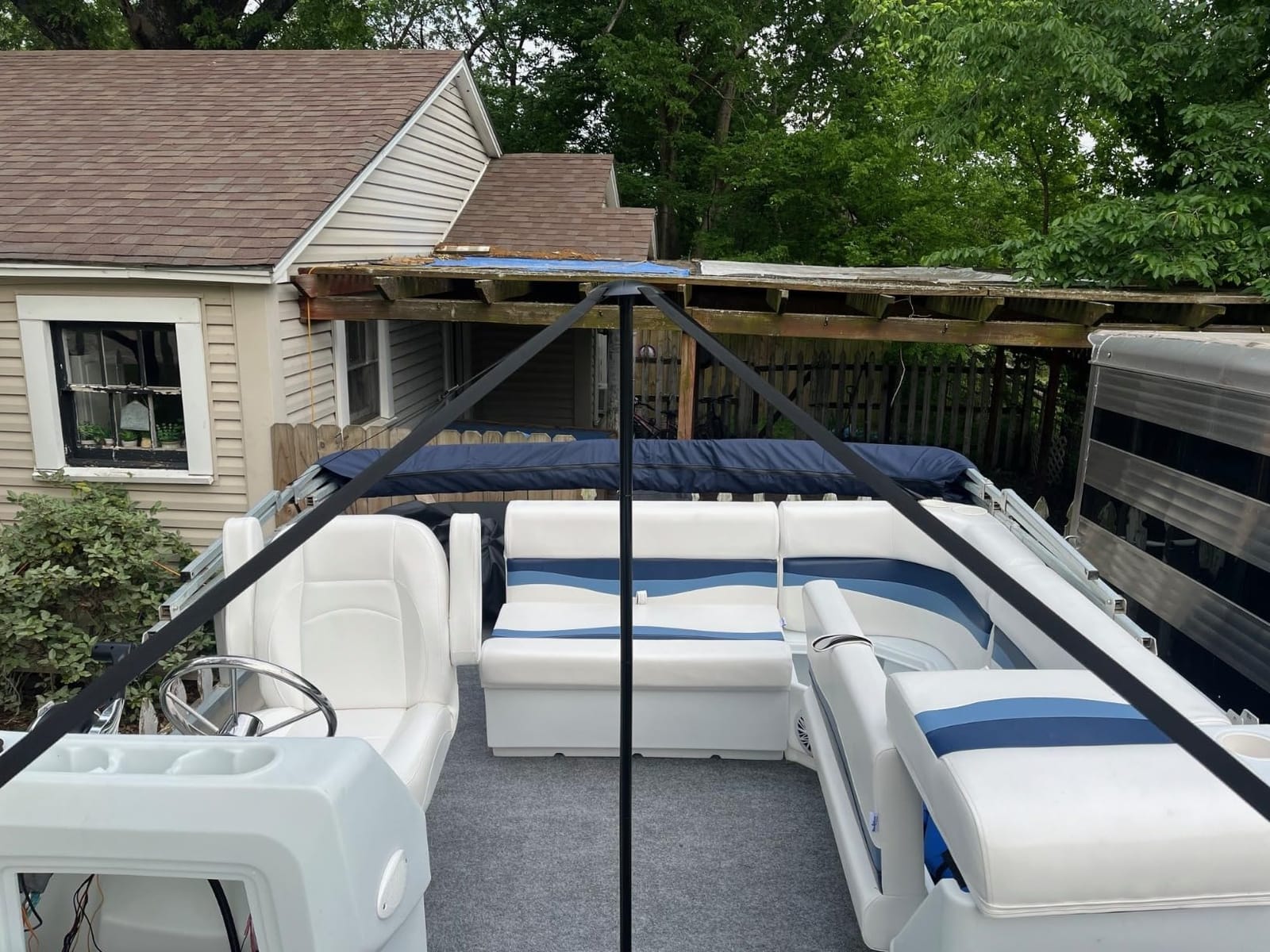 Explore Land Waterproof 900D Boat Cover, 14'-16' Long 76