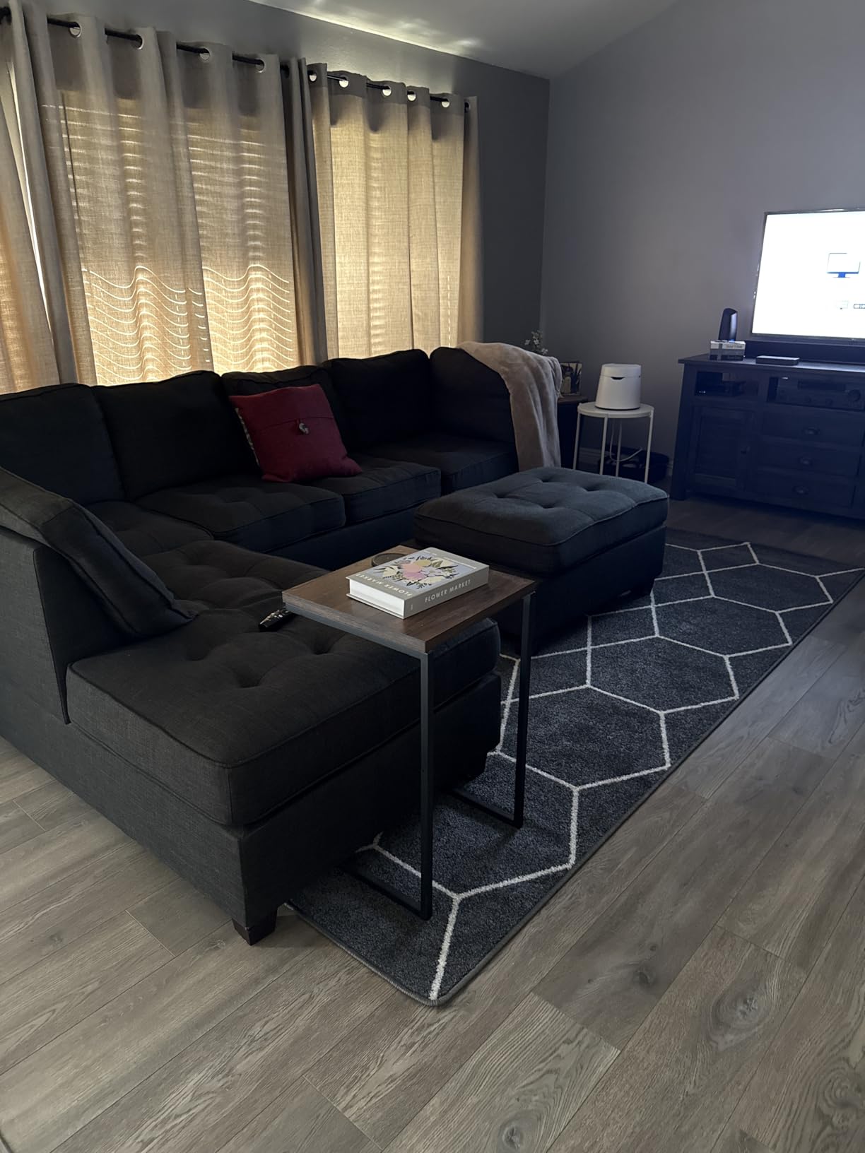 Unique Loom Trellis Frieze Collection Area Rug - Geometric (6' 1