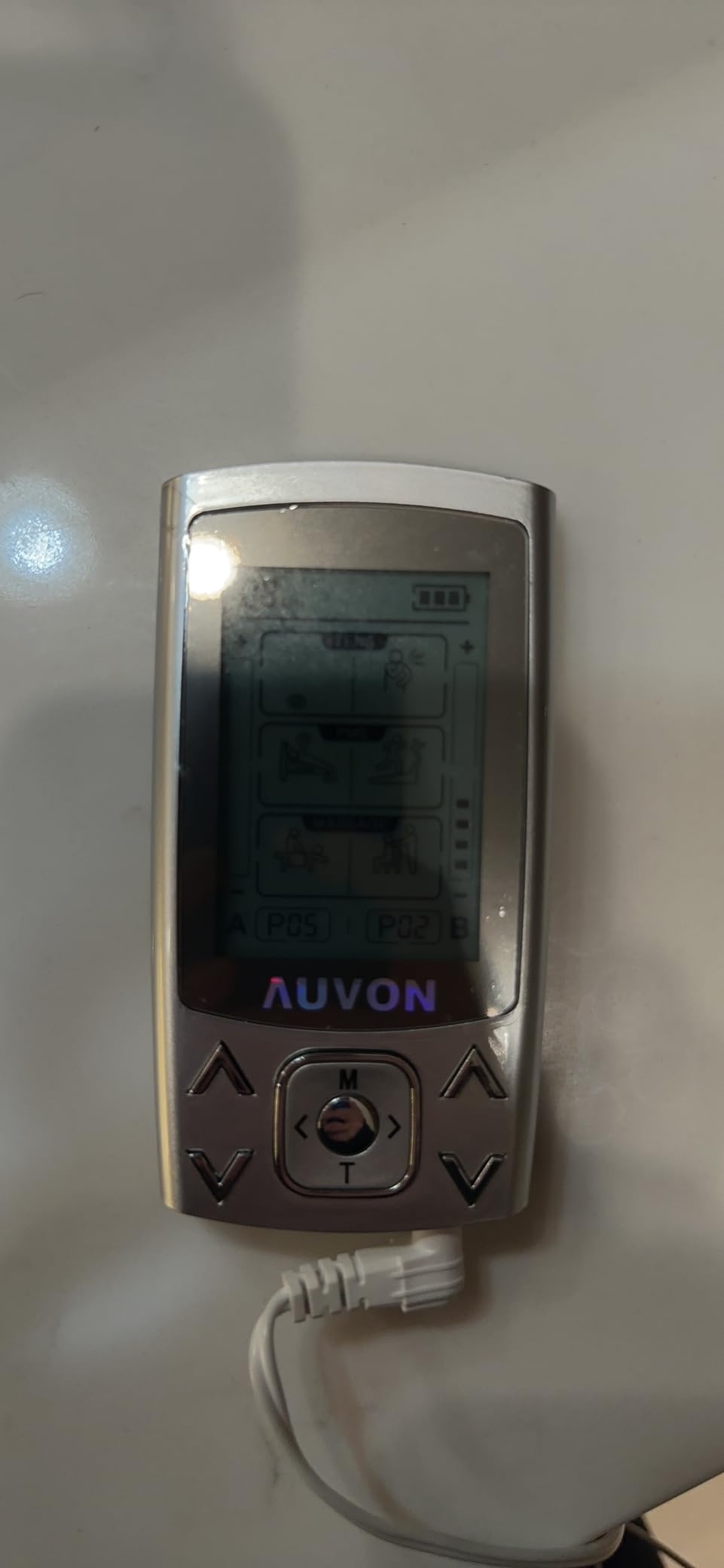 AUVON Dual Channel TENS Unit 24 Modes Muscle Stimulator for Pain Relief,Rechargeable TENS Machine Massager with 12 Pads, ABS Pads Holder, USB Cable and Dust-Proof Storage Bag customer photo 2